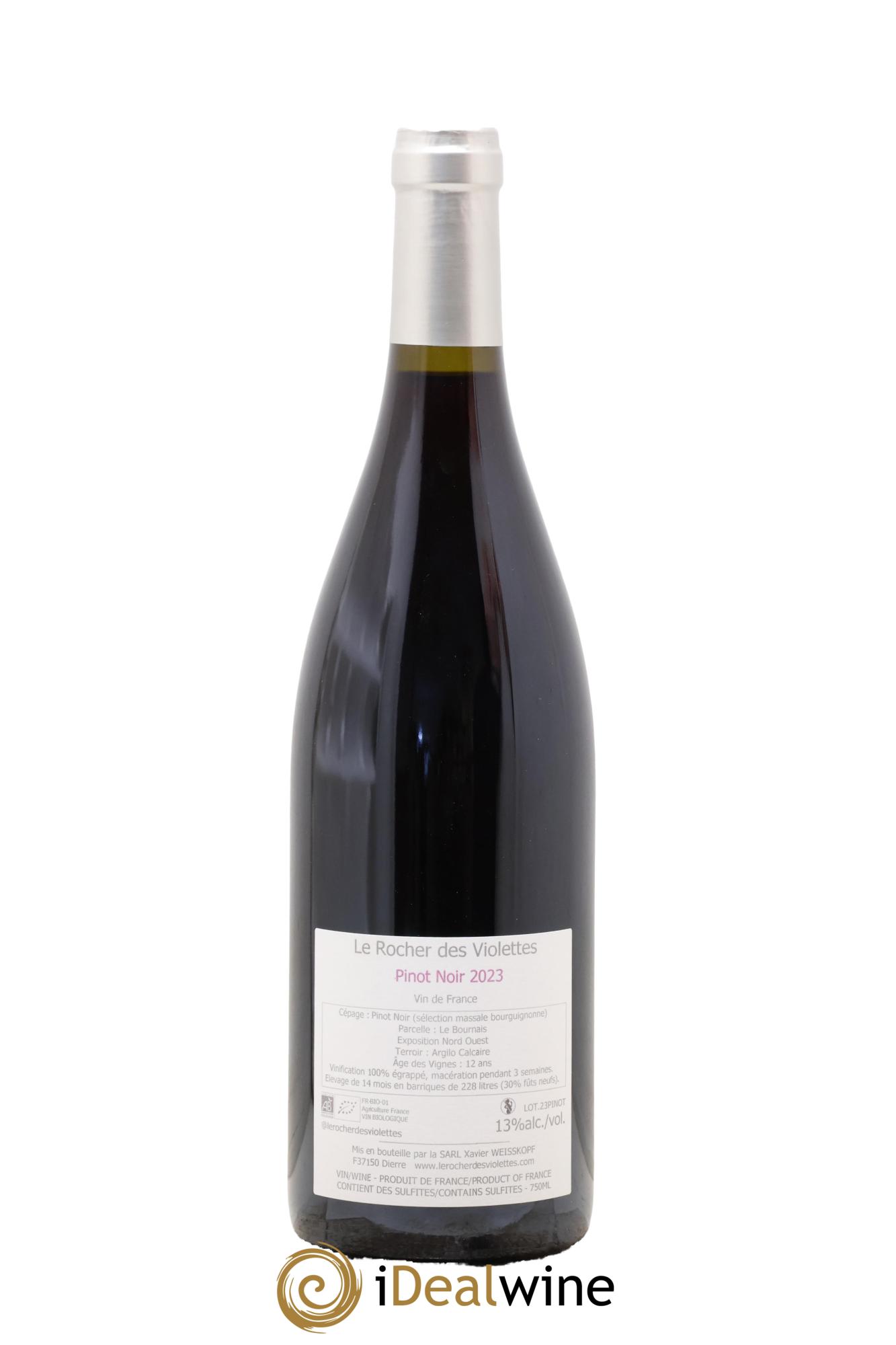 Vin de France Pinot Noir Le Rocher des Violettes 2023 - Lot of 1 bottle - 1