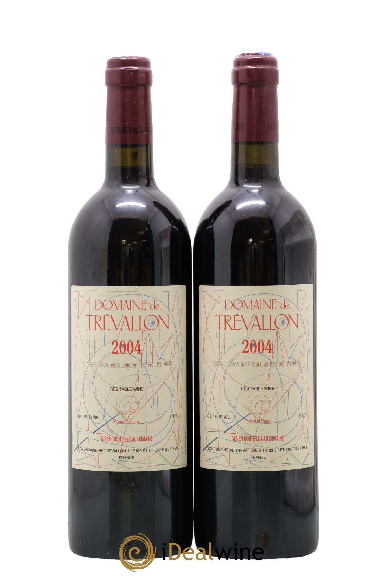 VDP Bouches du Rhône Trévallon (Domaine de) Eloi Dürrbach 2004 - Posten von 2 Flaschen - 0