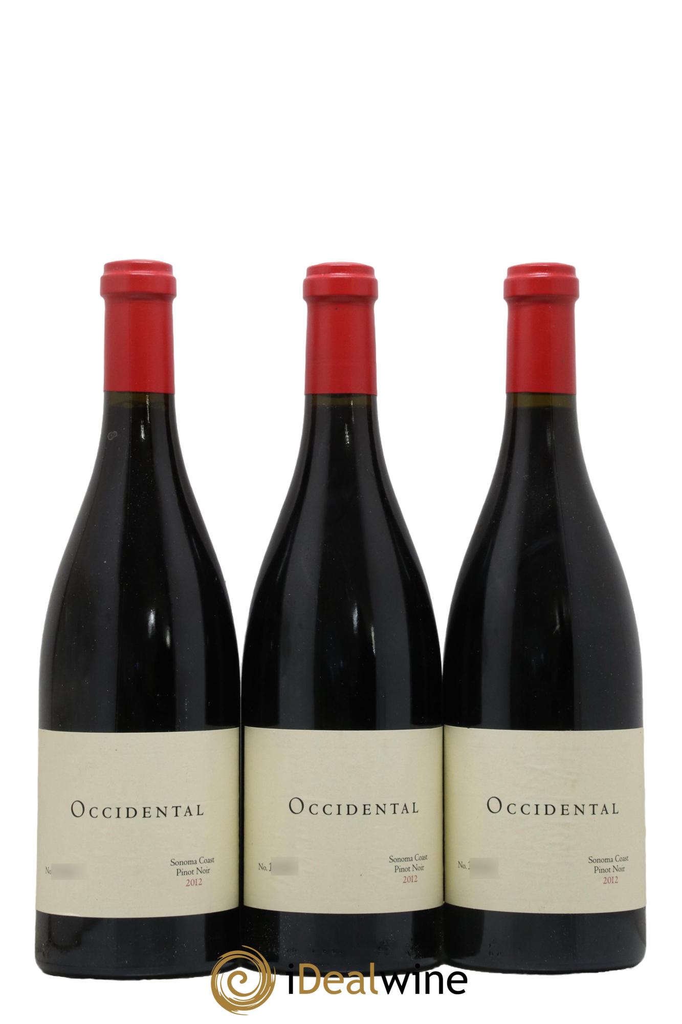 USA Pinot Noir Occidental 2012 - Lot de 3 bouteilles - 0