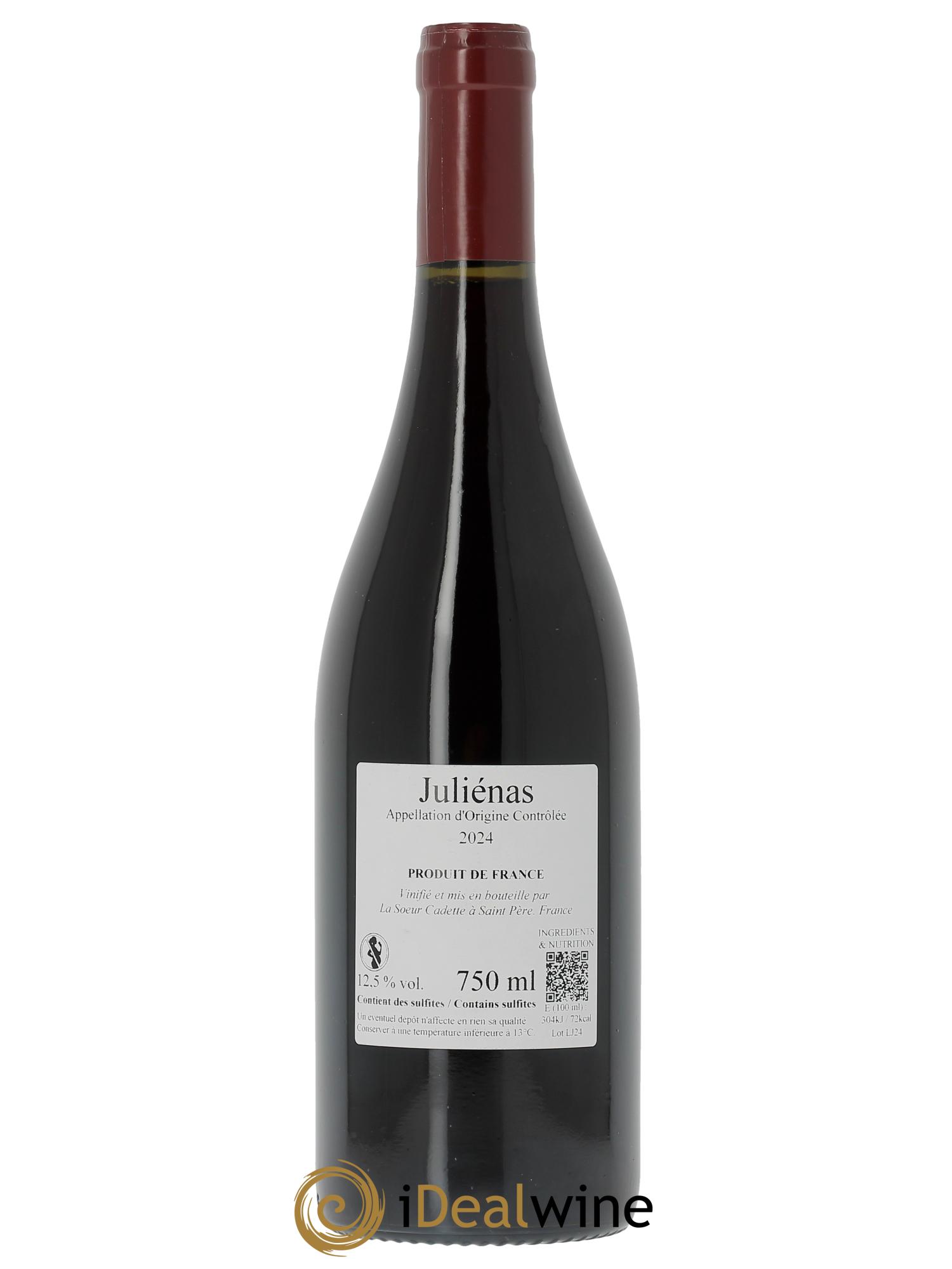 Juliénas La Soeur Cadette  2024 - Lot de 1 bouteille - 1
