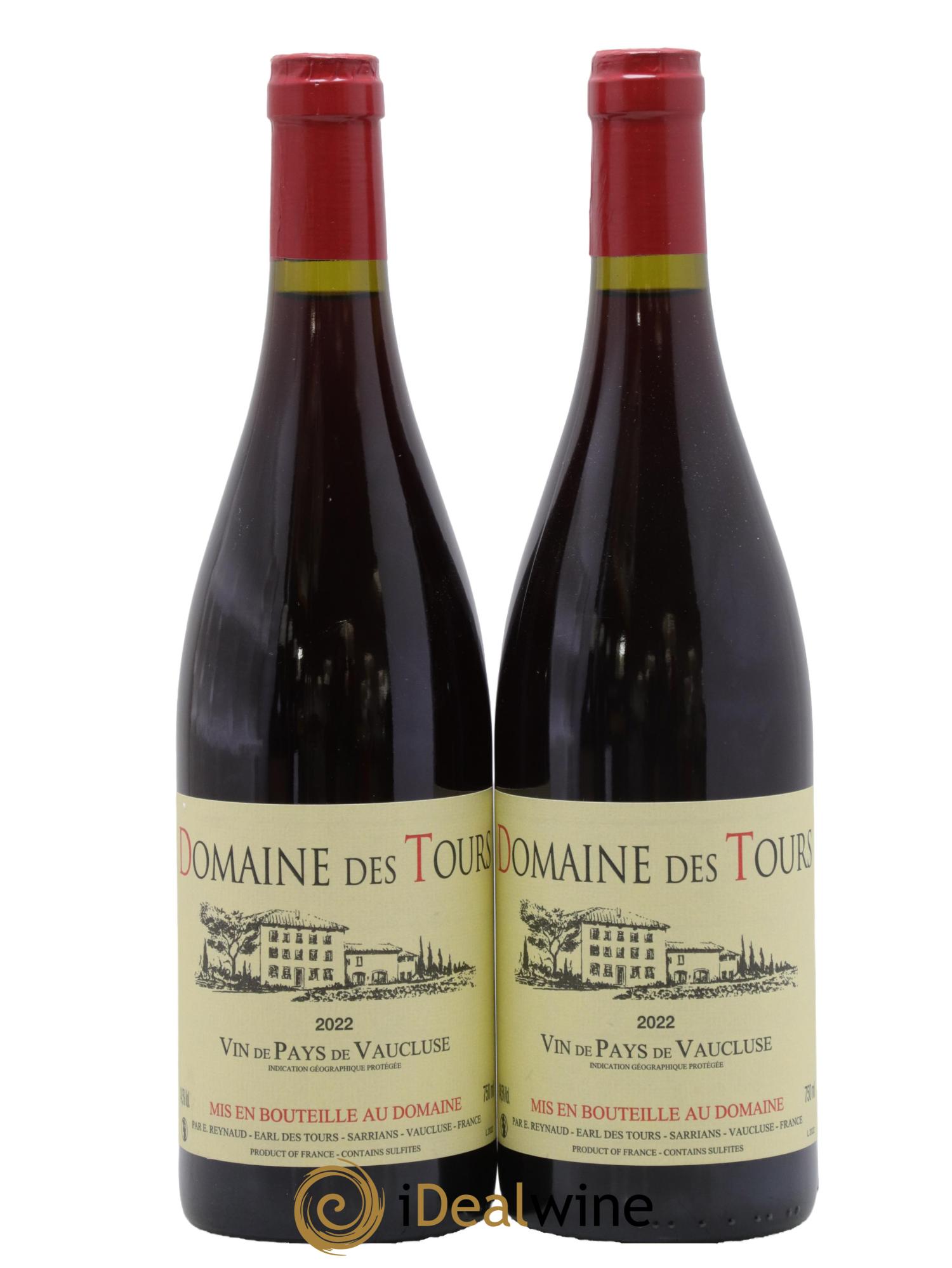 Vaucluse (Vin de Pays de Vaucluse) Domaine des Tours Emmanuel Reynaud 2022 - Lot de 2 bouteilles - 0