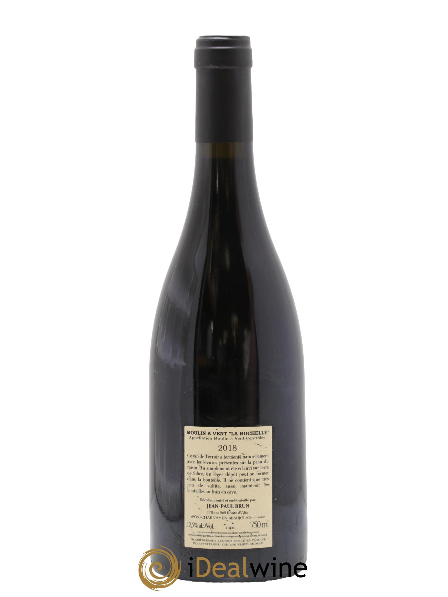 Moulin-à-Vent La Rochelle Terres dorées - J-P. Brun (Domaine des) 2018 - Lot de 1 bouteille - 1