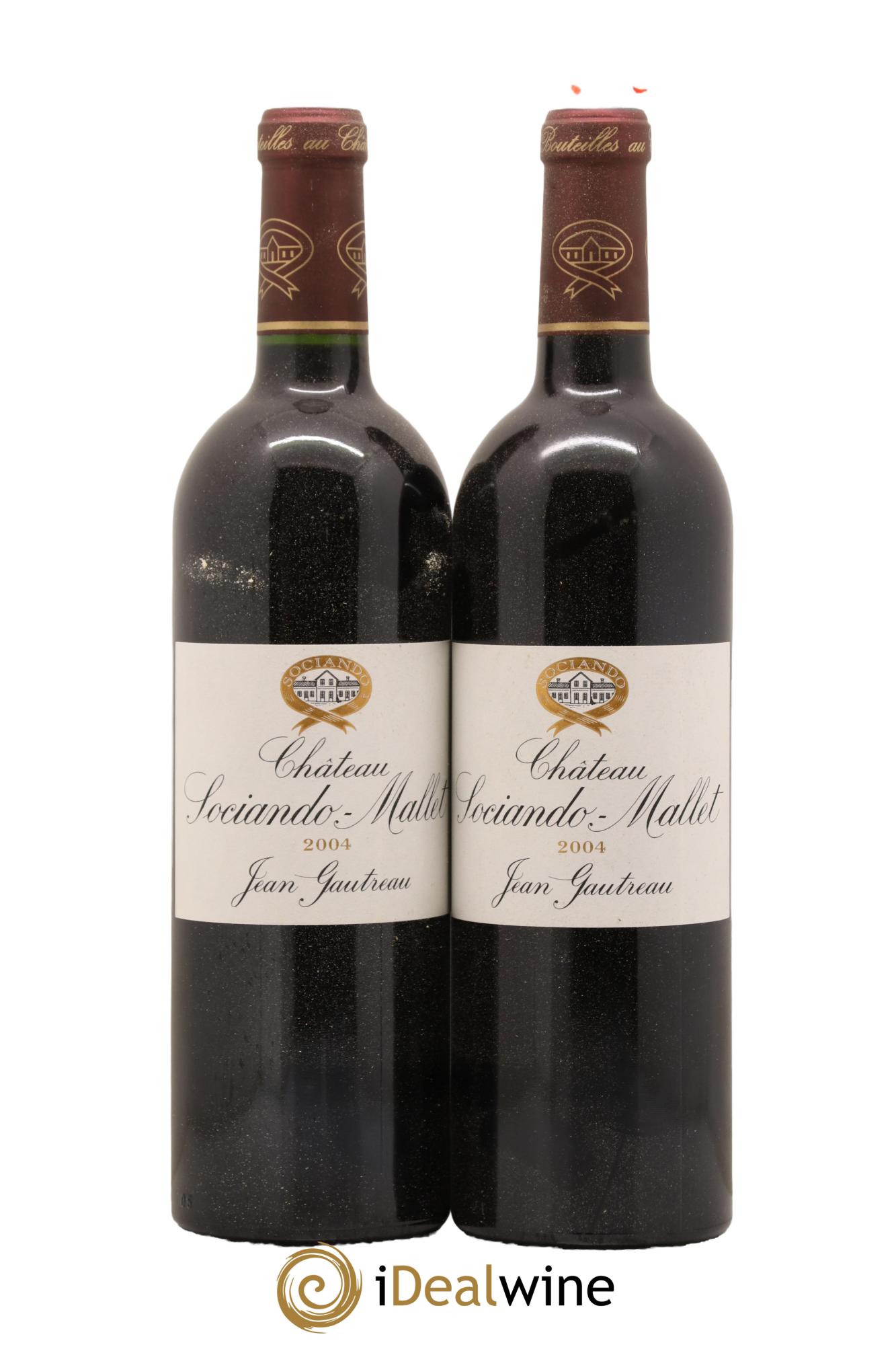 Château Sociando Mallet 2004 - Lot de 2 bouteilles - 0