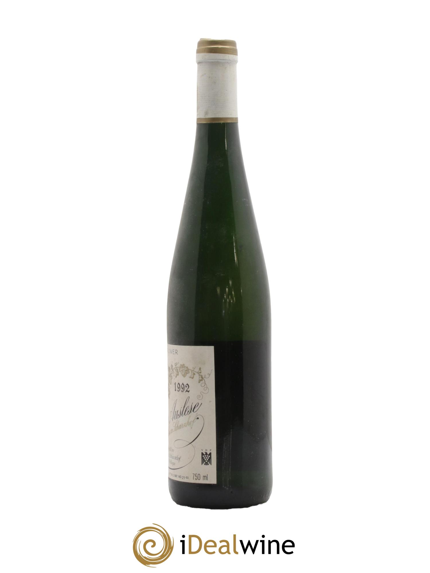Riesling Scharzhofberger Auslese Egon Muller # 21 Versteigerung 1992 - Lotto di 1 bottiglia - 1