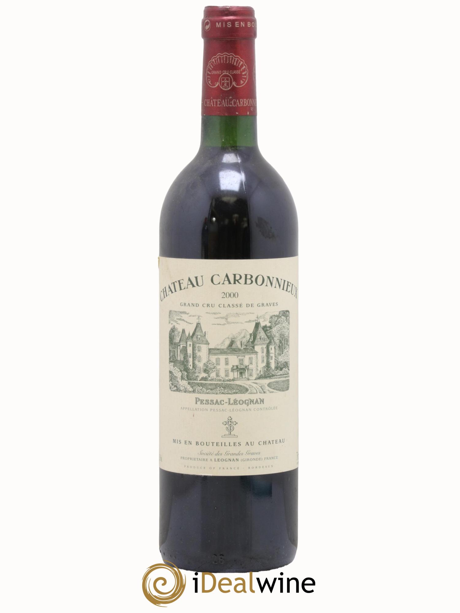 Château Carbonnieux Cru Classé de Graves 2000 - Lot de 1 bouteille - 0