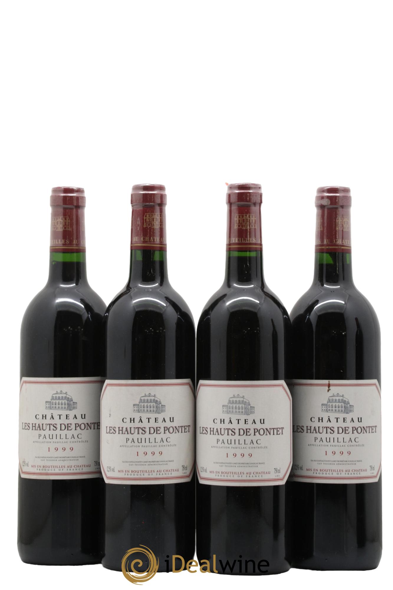 Les Hauts de Pontet-Canet Second Vin 1999 - Lotto di 4 bottiglie - 0