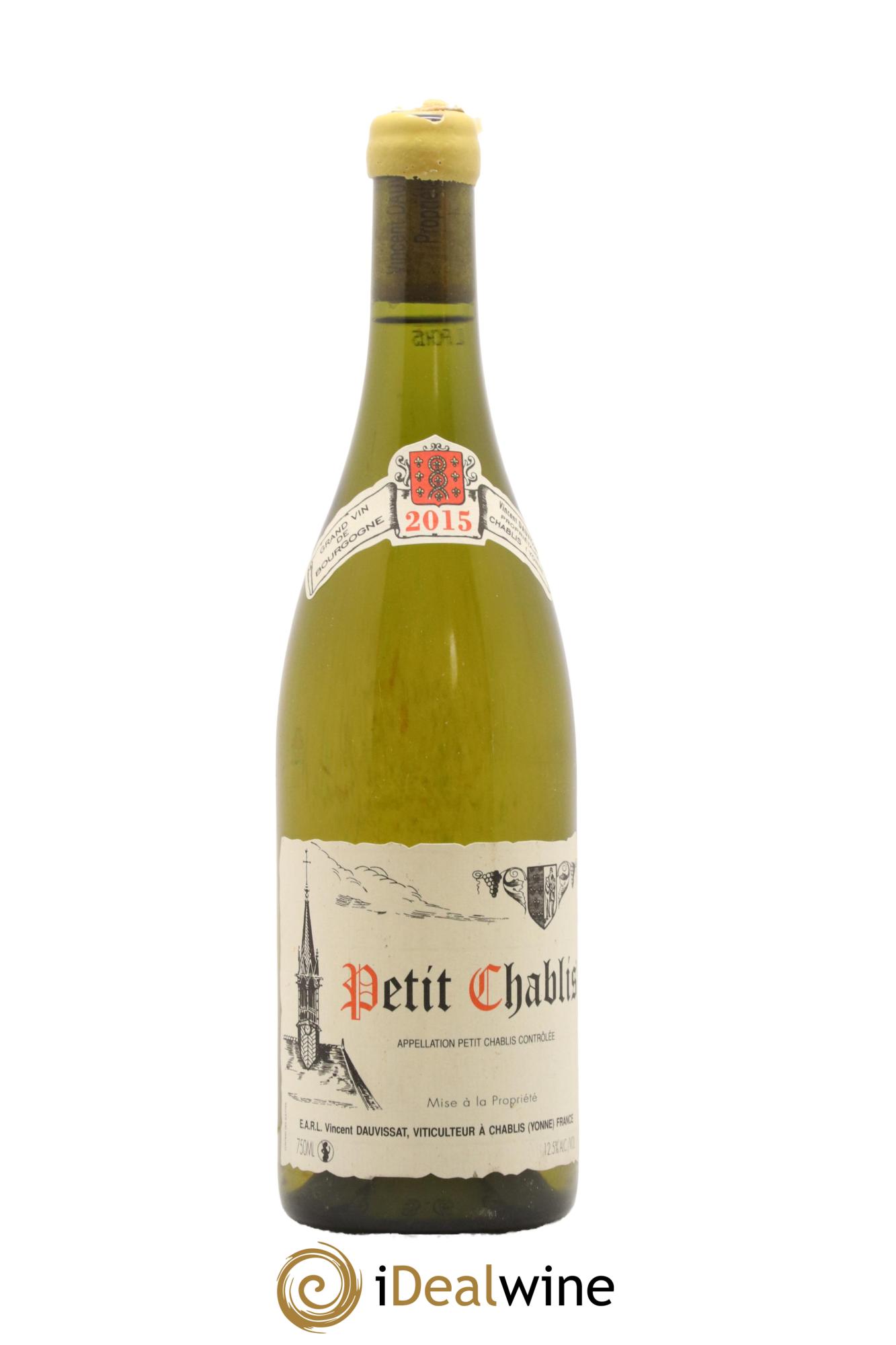 Petit Chablis Vincent Dauvissat (Domaine) 2015 - Lot de 1 bouteille - 0