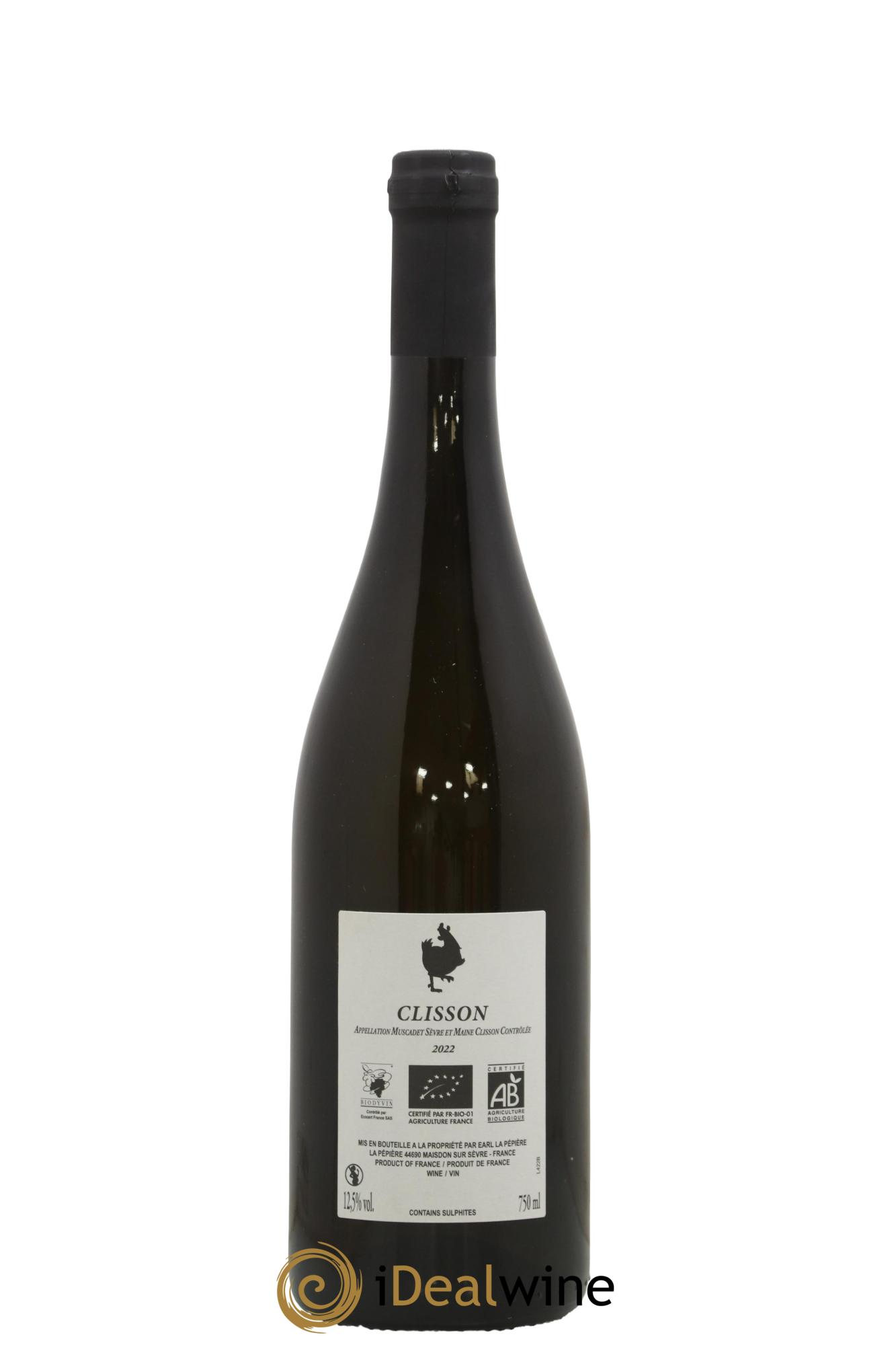 Muscadet-Sèvre-et-Maine Clisson Domaine de la Pépière 2022 - Lot de 1 bouteille - 1