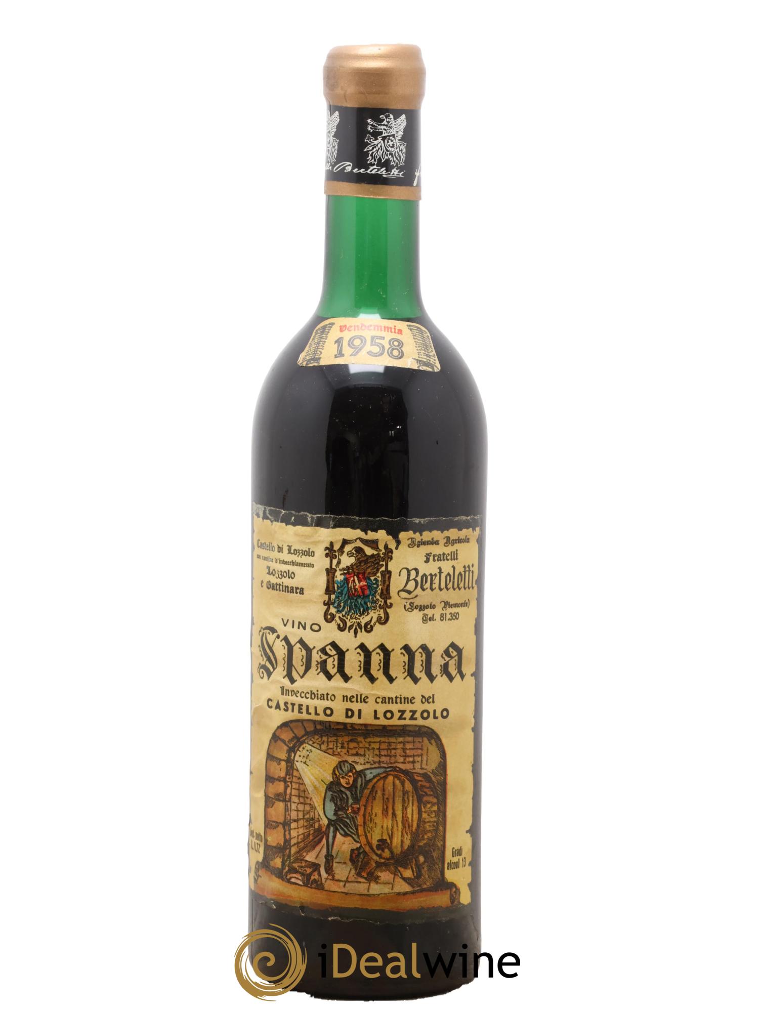 Italie Spanna Berteletti 1958 - Lot de 1 bouteille - 0