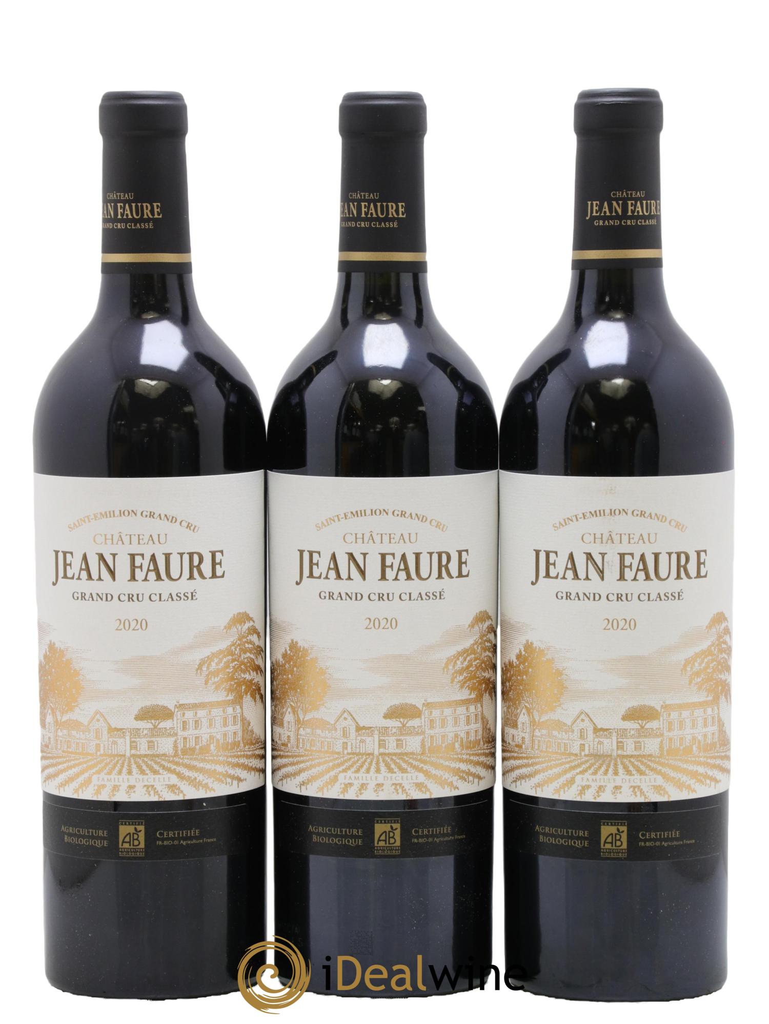 Château Jean Faure Grand Cru Classé 2020 - Lot de 3 bouteilles - 0