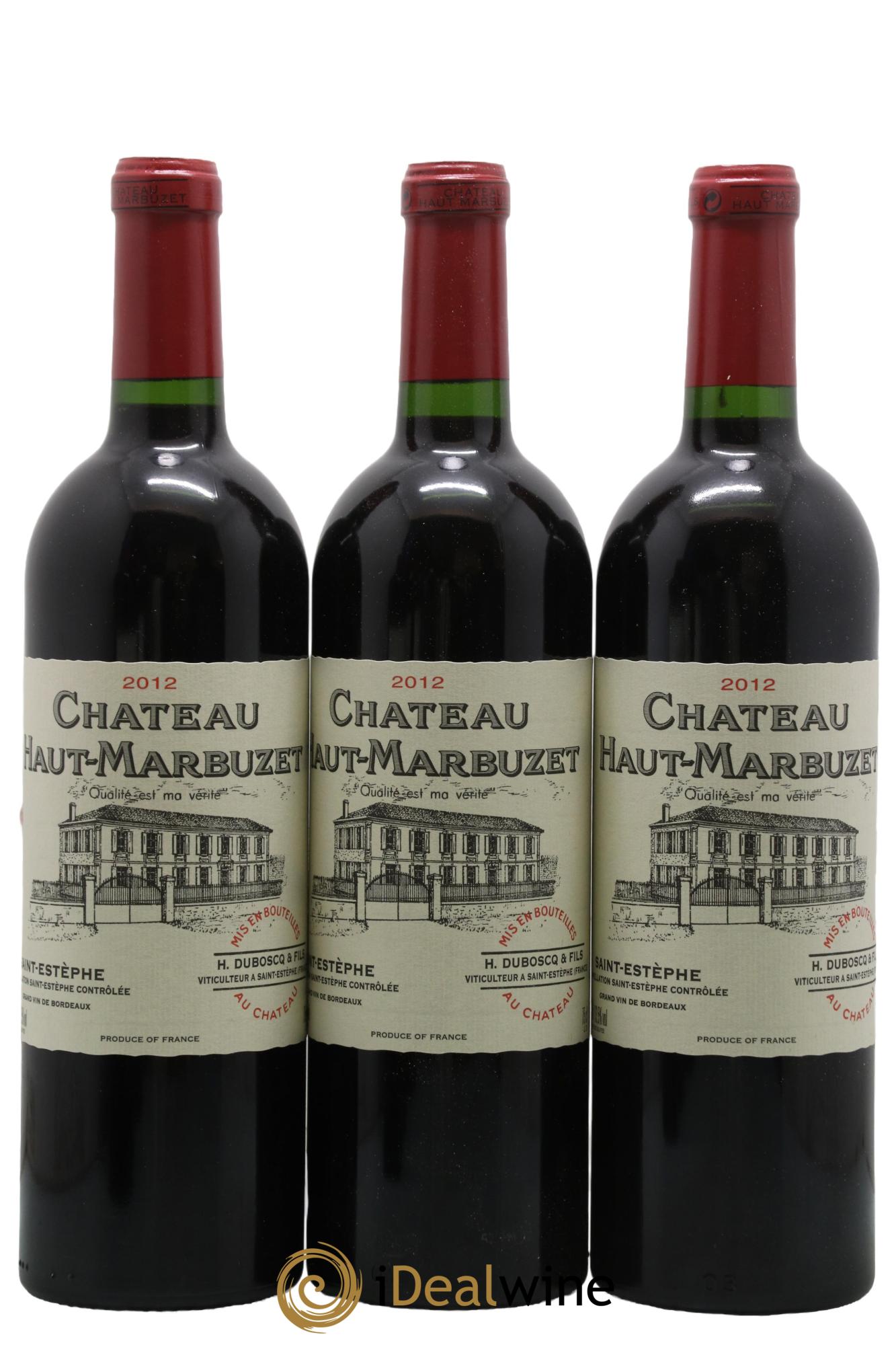 Château Haut Marbuzet 2012 - Lot de 12 bouteilles - 1