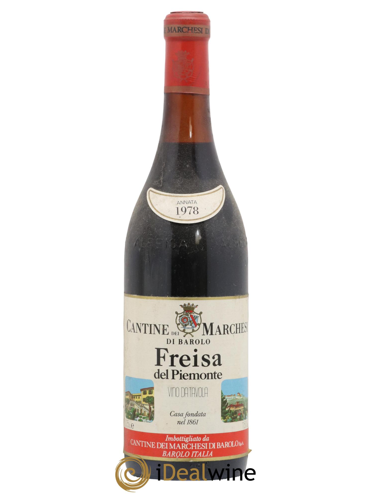 Italie Freisa Marchesi di Barolo 1978 - Lot de 1 bouteille - 0