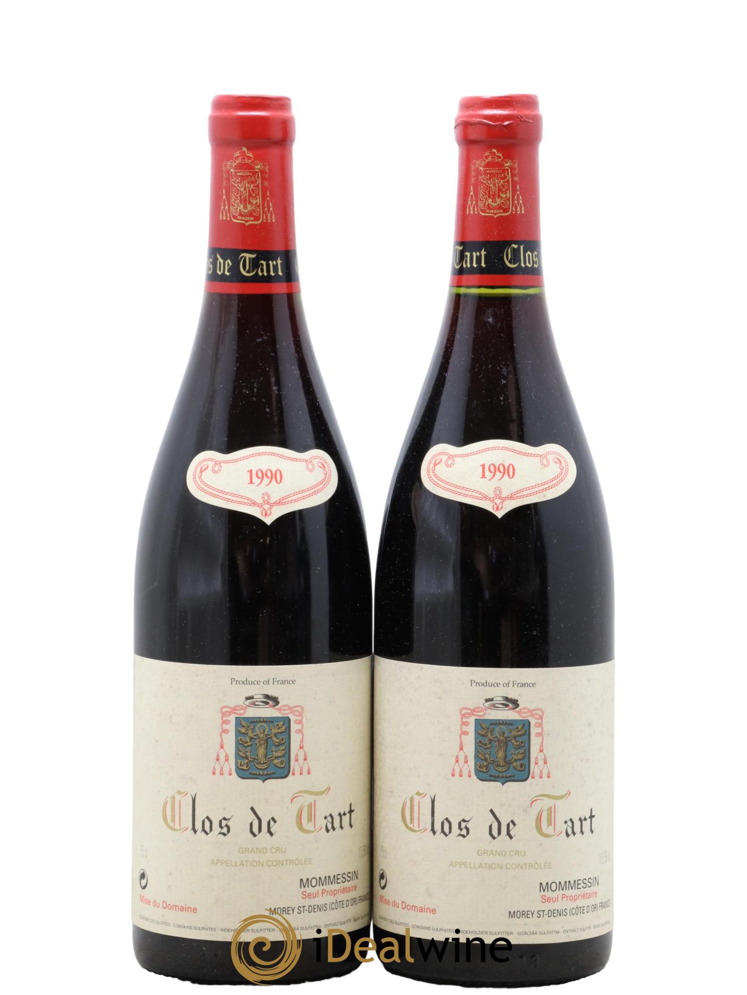 Clos de Tart Grand Cru Clos de Tart 1990 - Lot de 2 bouteilles - 0