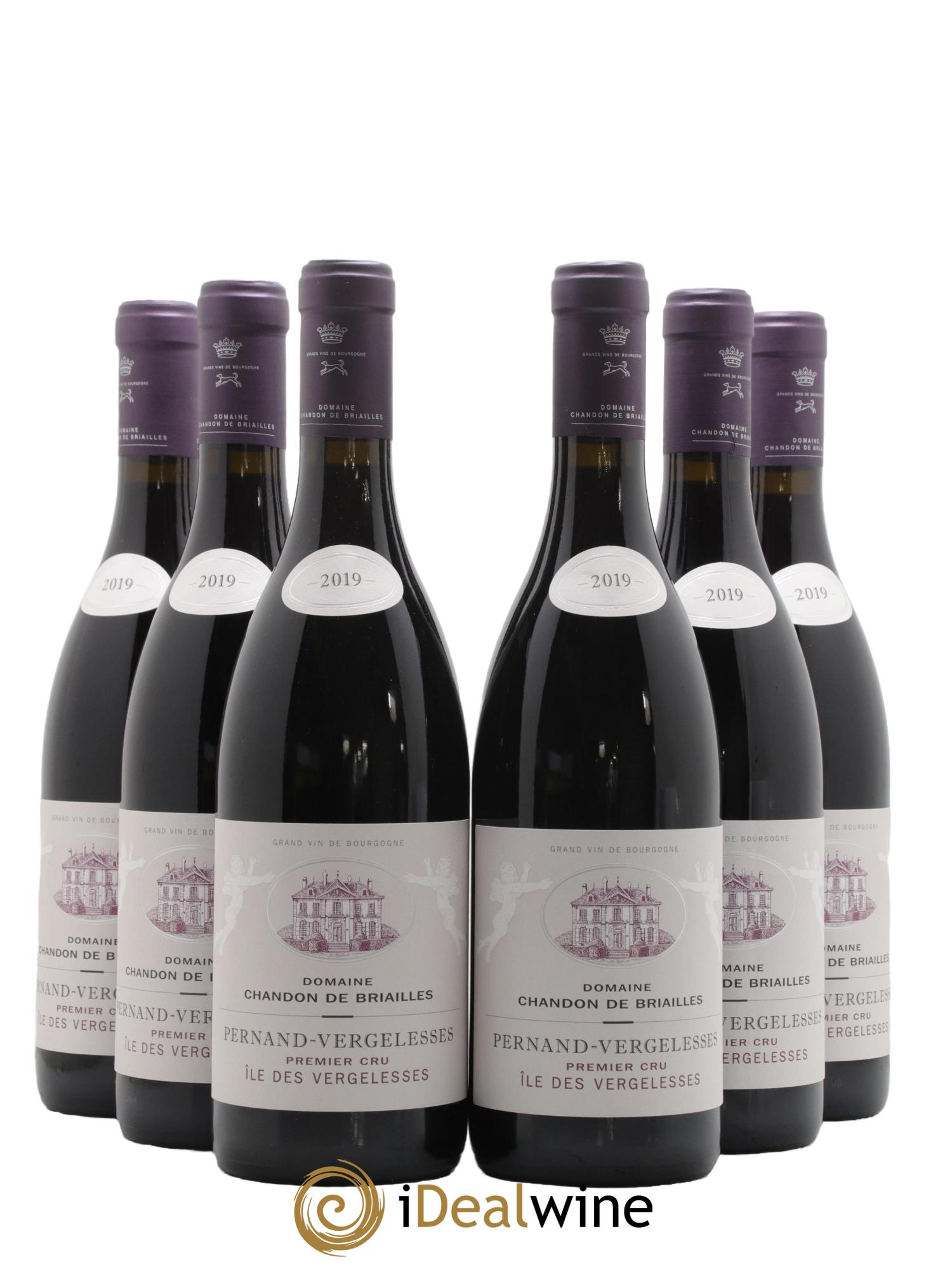 Pernand-Vergelesses 1er Cru Ile des Vergelesses Chandon de Briailles 2019 - Lot de 6 bouteilles - 0