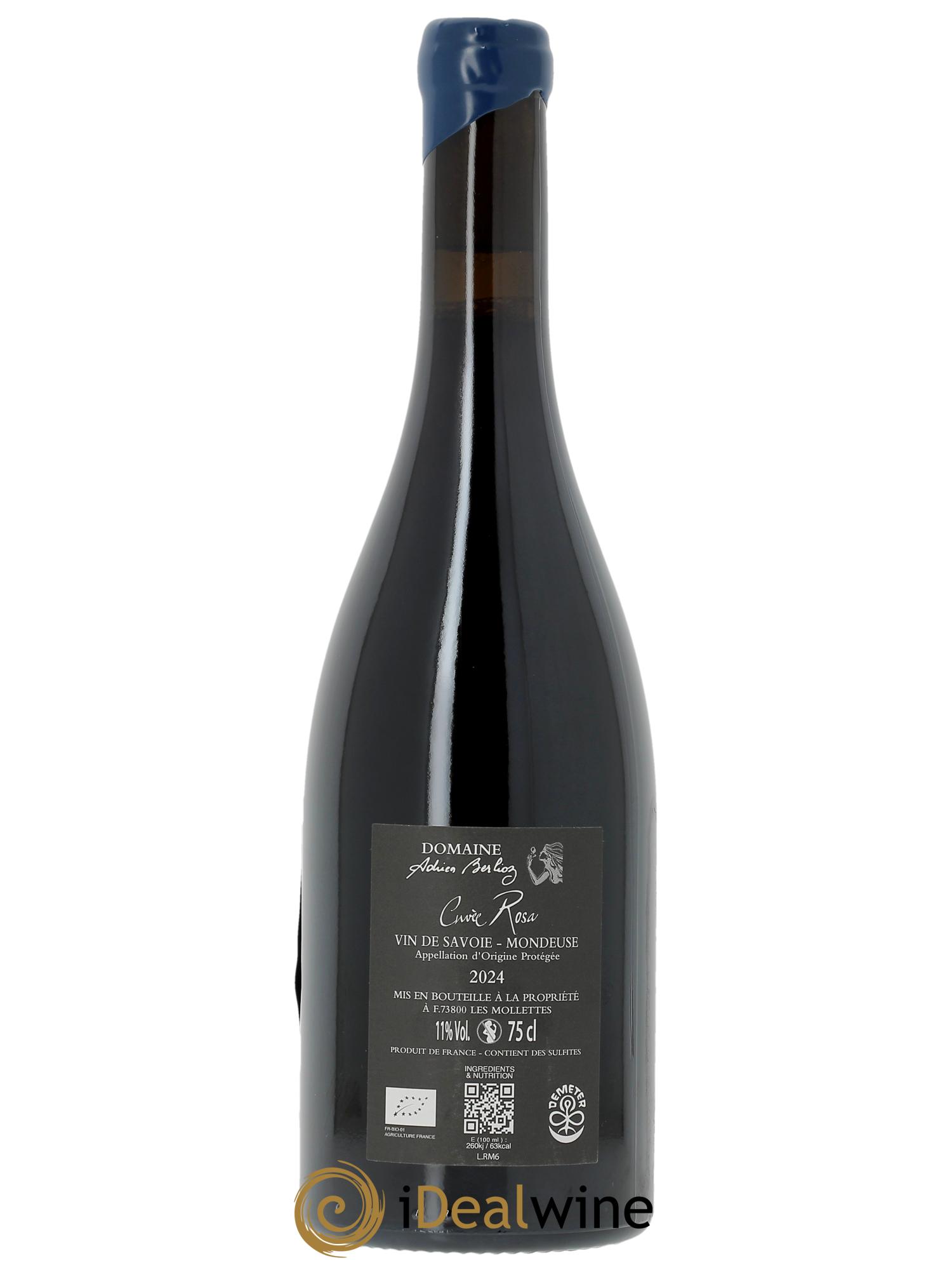 Vin de Savoie Mondeuse Cuvée Rosa Adrien Berlioz  2024 - Lot de 1 bouteille - 1