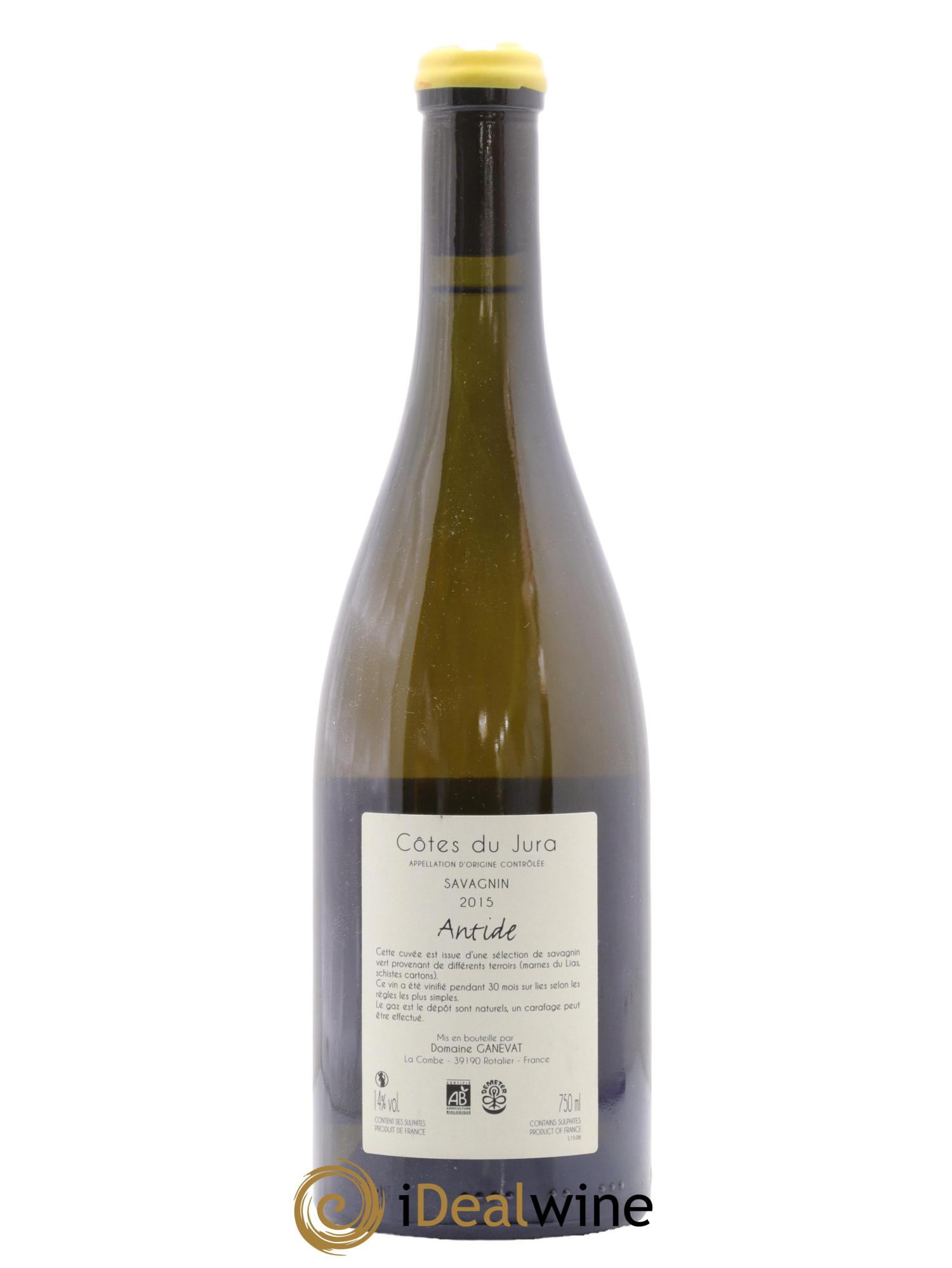 Côtes du Jura Savagnin Antide Jean-François Ganevat (Domaine) 2015 - Lot de 1 bouteille - 1