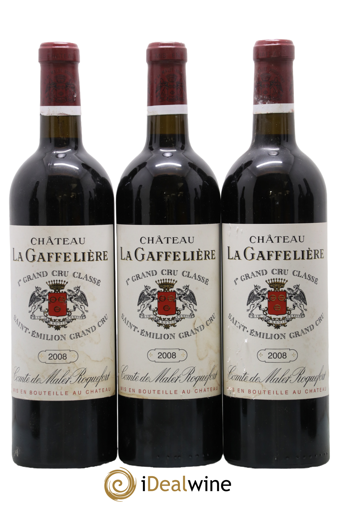 Château la Gaffelière 1er Grand Cru Classé B 2008 - Lot de 3 bouteilles - 0