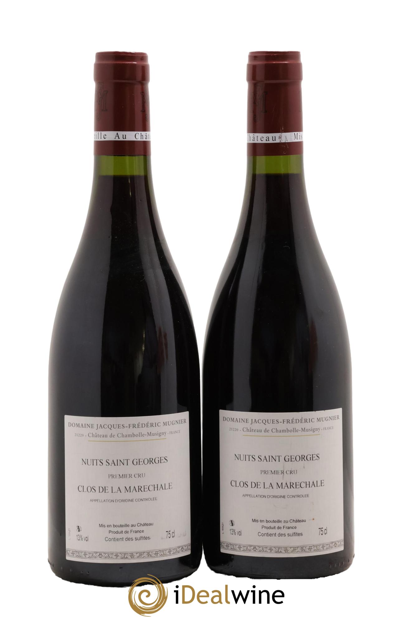 Nuits-Saint-Georges 1er Cru Clos de La Maréchale Jacques-Frédéric Mugnier 2021 - Lotto di 2 bottiglie - 1