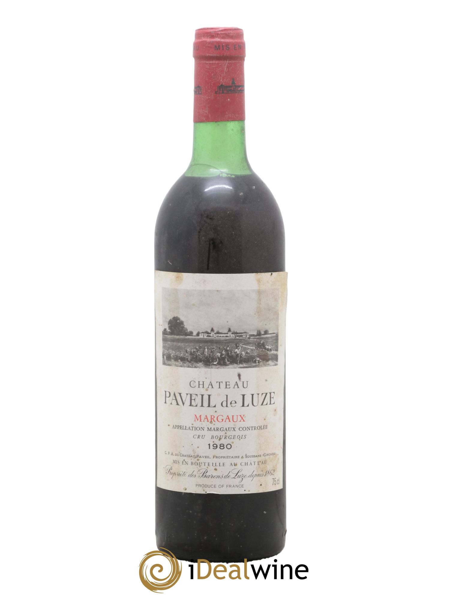 Château Paveil de Luze Cru Bourgeois 1980 - Lot de 1 bouteille - 0