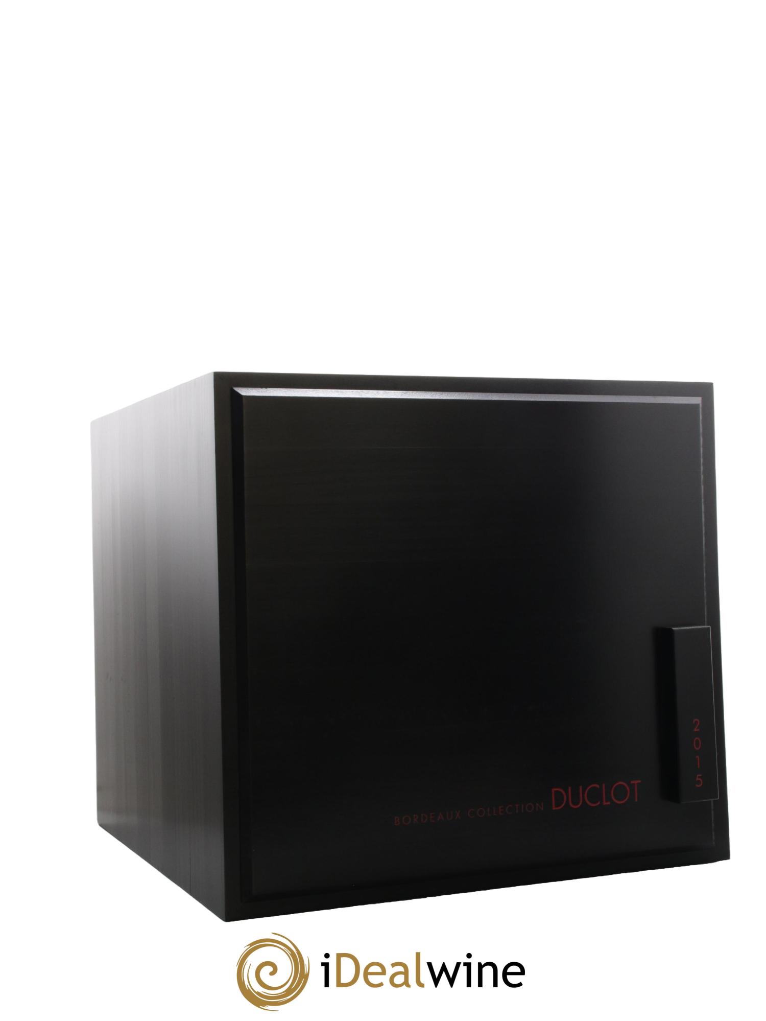 Caisse Collection Duclot  PETRUS - MARGAUX - LAFITE - MOUTON ROTHSCHILD - HAUT-BRION - CHEVAL BLANC - MISSION HAUT-BRION - AUSONE - YQUEM 2015 - Lot of 9 bottles - 7