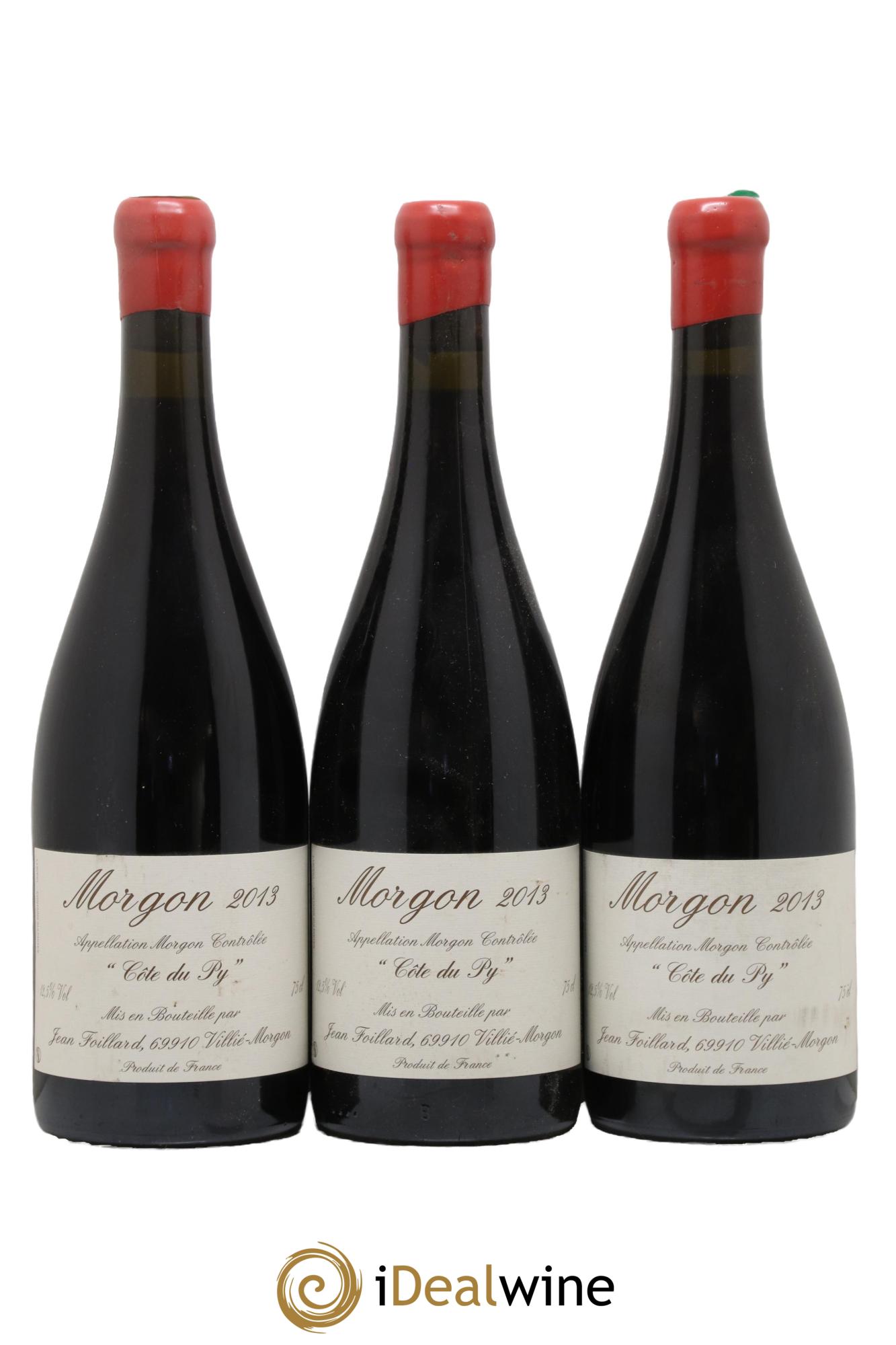 Morgon Côte du Py Jean Foillard 2013 - Lot de 3 bouteilles - 0