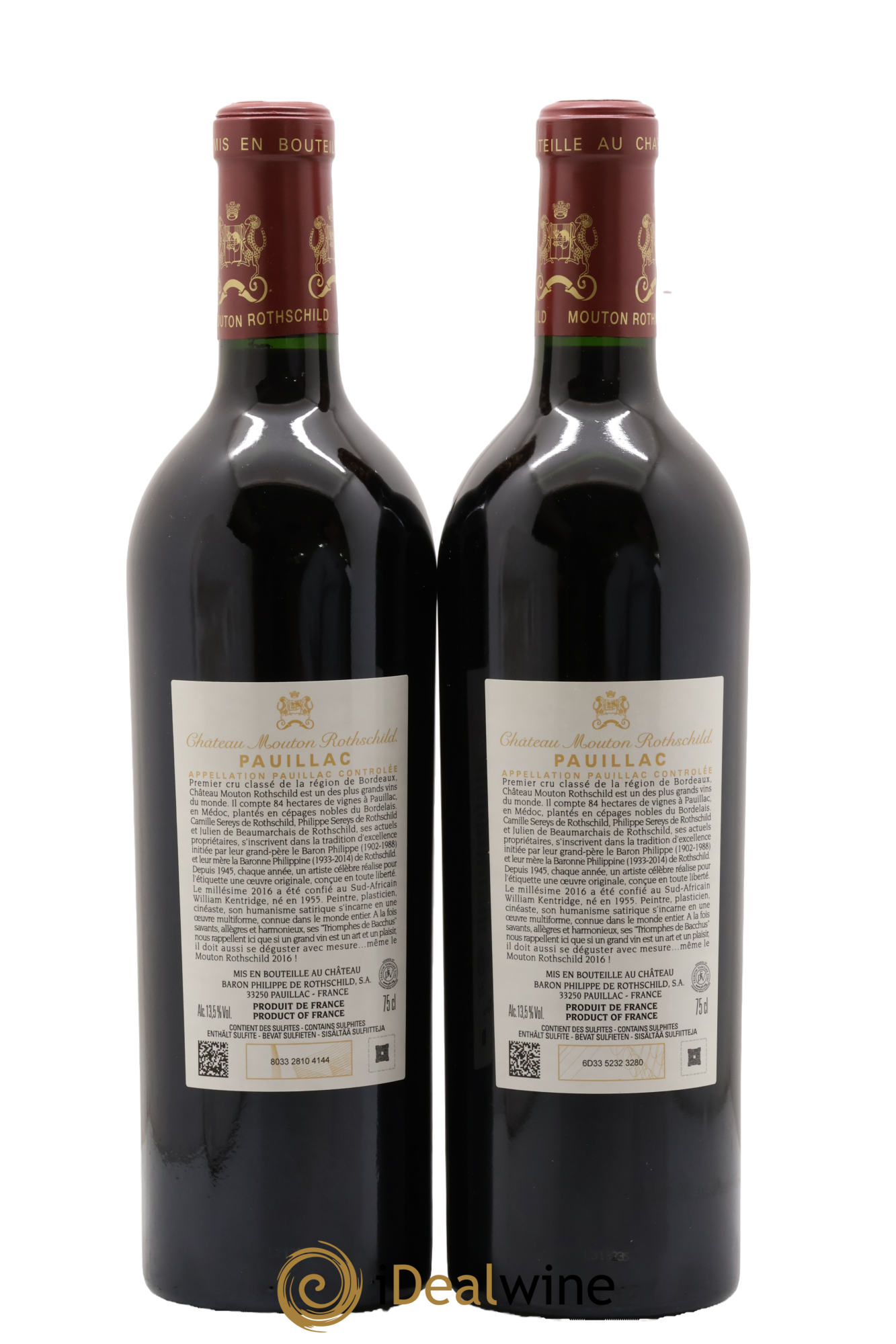 Château Mouton Rothschild 1er Grand Cru Classé 2016 - Lotto di 2 bottiglie - 1