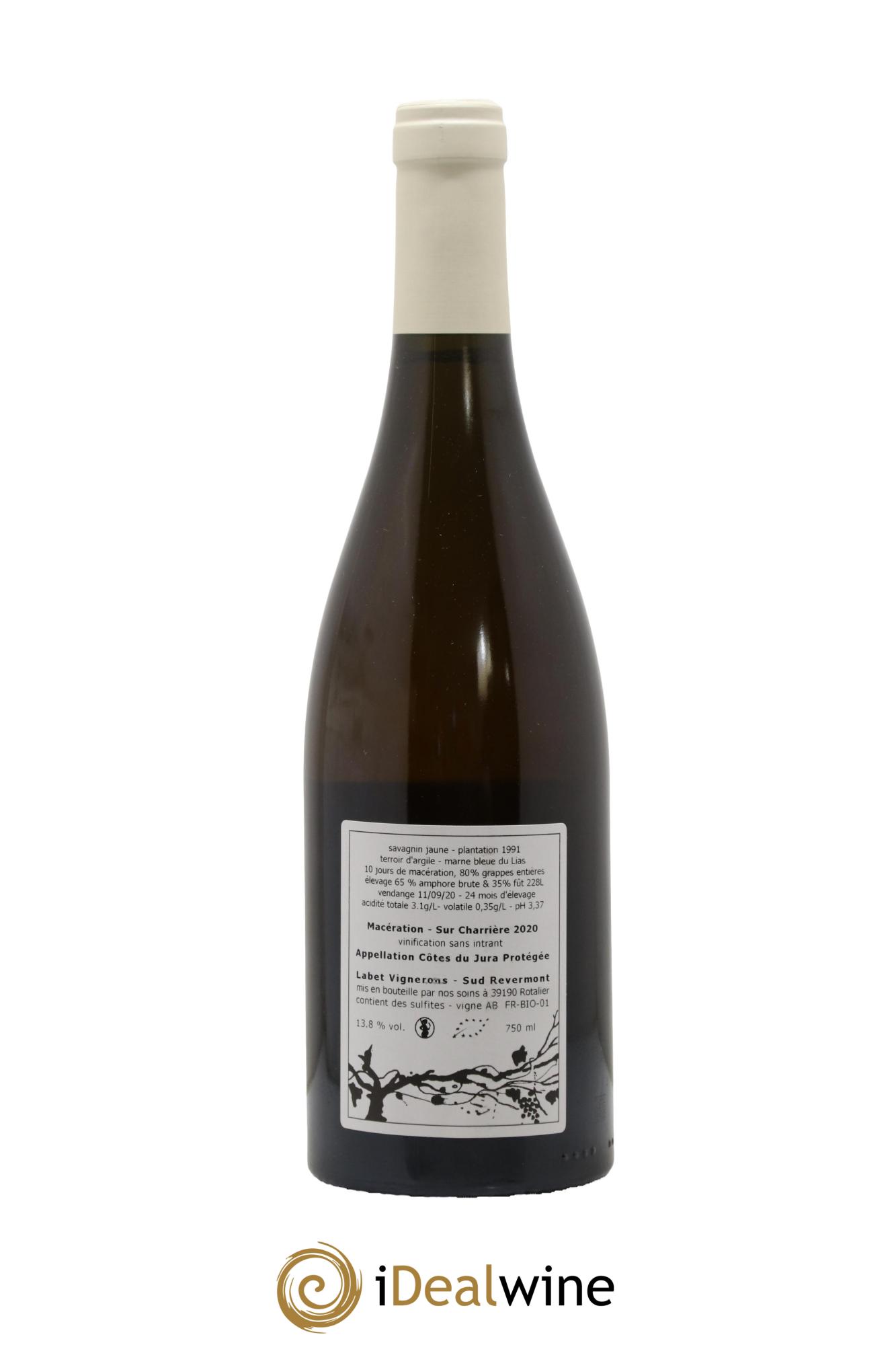 Vin de France Macération Sur Charrière Romain - Julien - Charline Labet 2020 - Lot de 1 bouteille - 1