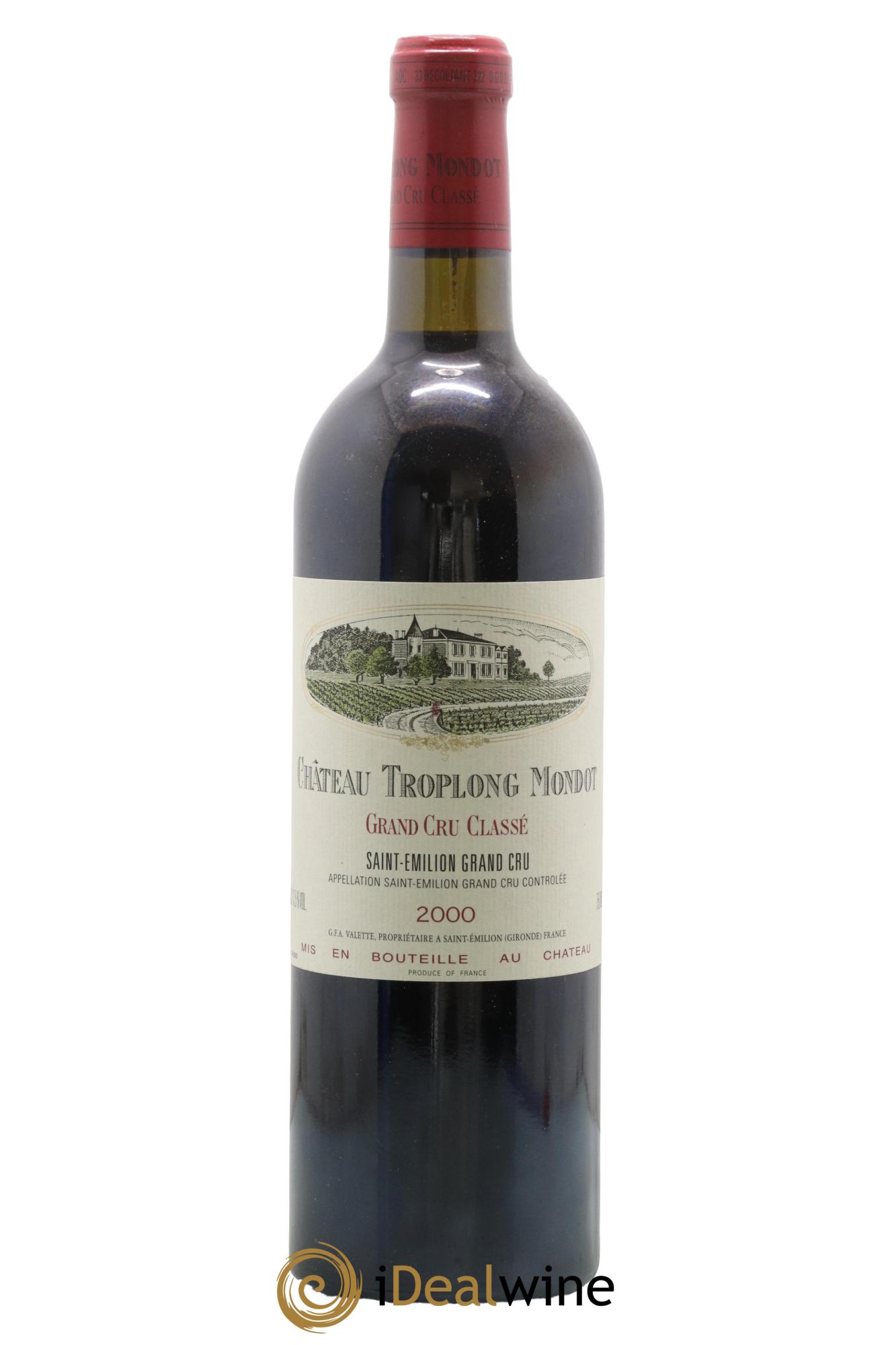 Château Troplong Mondot 1er Grand Cru Classé B 2000 - Lotto di 1 bottiglia - 0