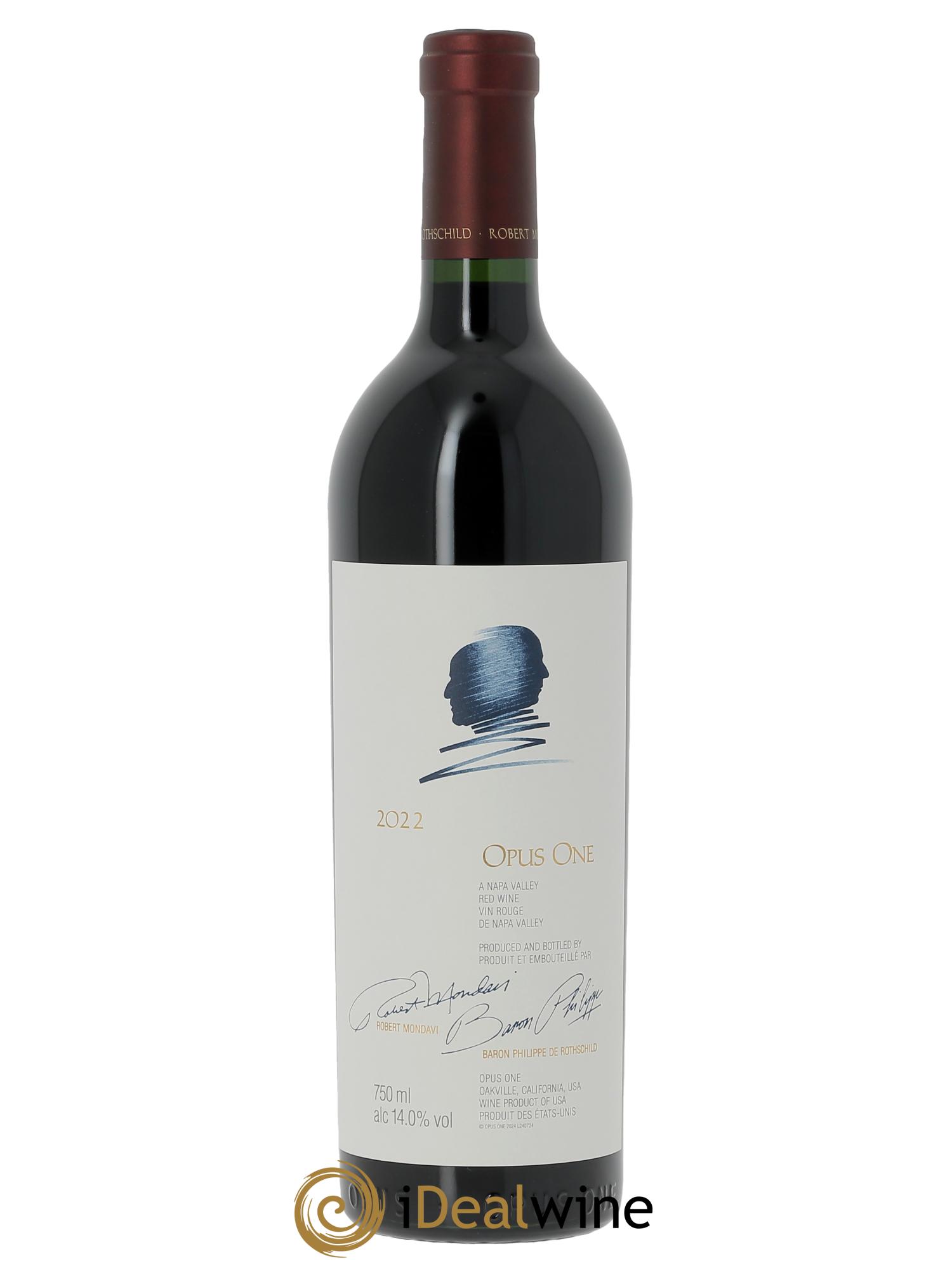 Napa Valley Opus One Robert Mondavi (Cassetta in legno a partire da 6 bt) 2022 - Lotto di 1 bottiglia - 0