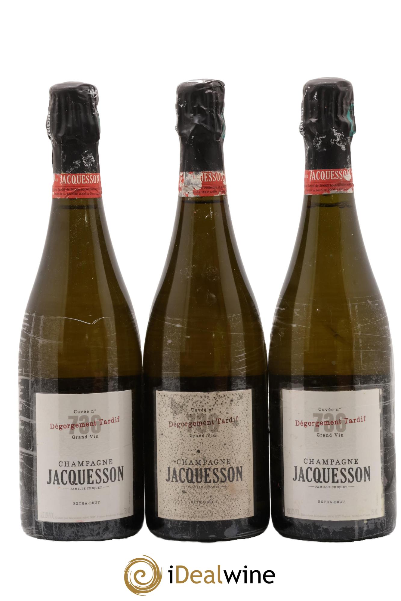 Cuvée 736 Dégorgement Tardif Extra-Brut Jacquesson - Lot de 3 bouteilles - 0