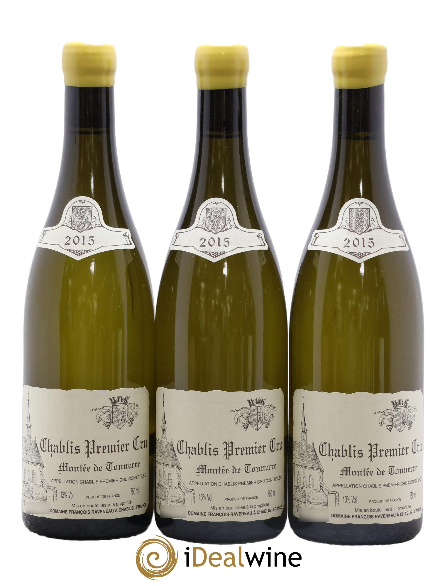 Chablis 1er Cru Montée de Tonnerre Raveneau (Domaine) 2015 - Lot de 3 bouteilles - 0