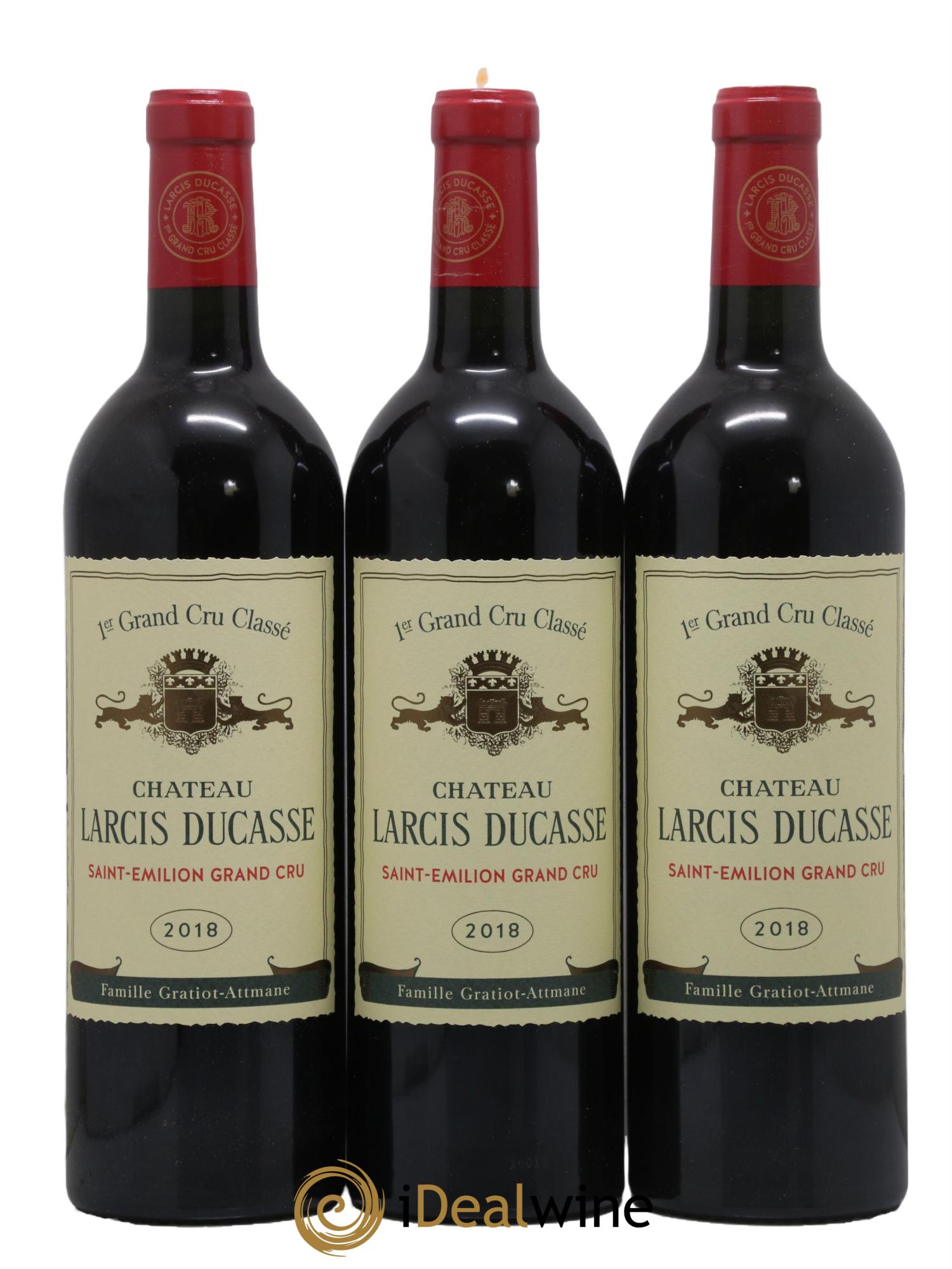 Château Larcis Ducasse 1er Grand Cru Classé B 2018 - Lot de 3 bouteilles - 0