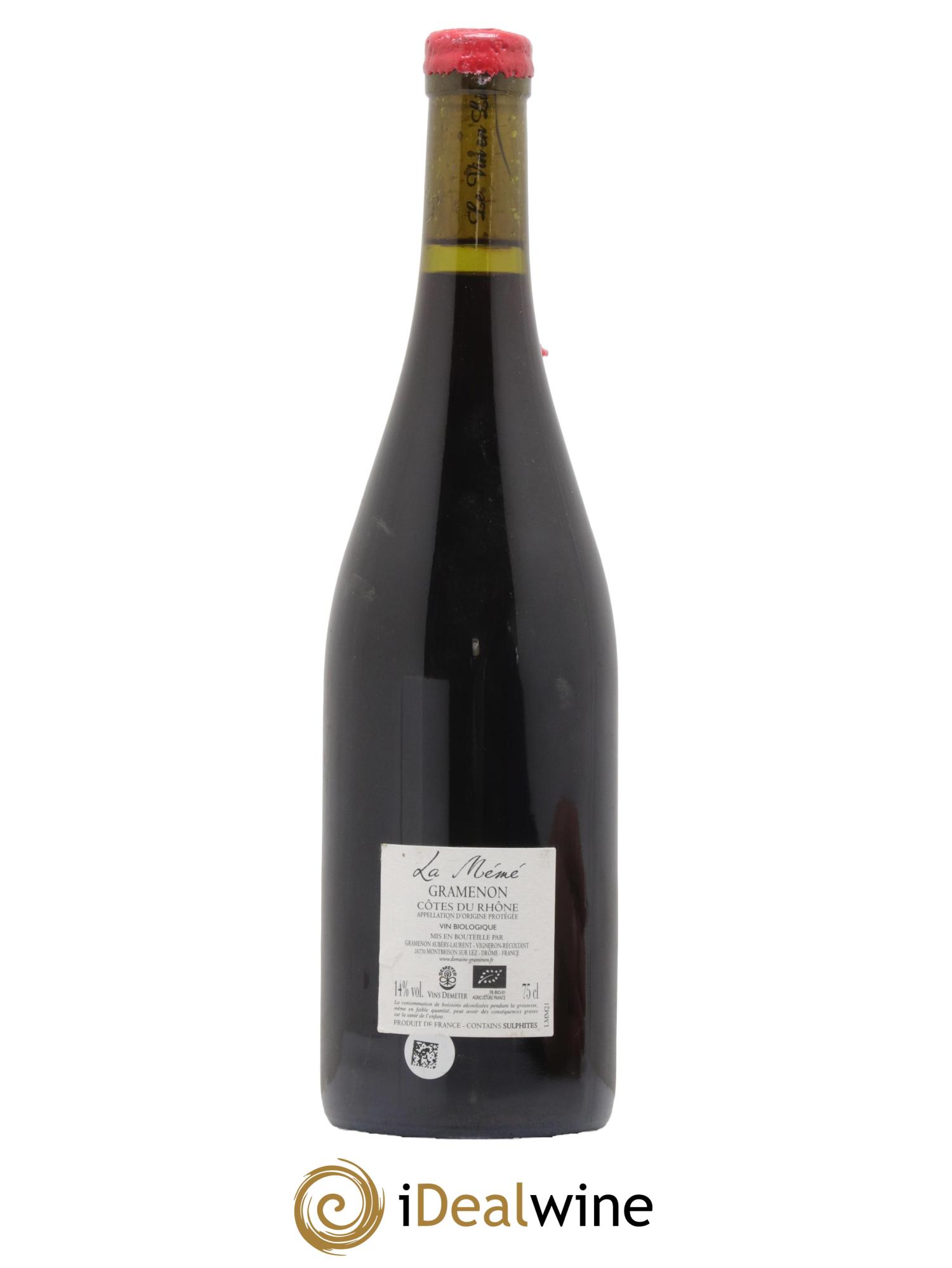 Côtes-du-Rhône La Mémé Ceps Centenaires Gramenon (Domaine) 2021 - Lot de 1 bouteille - 1