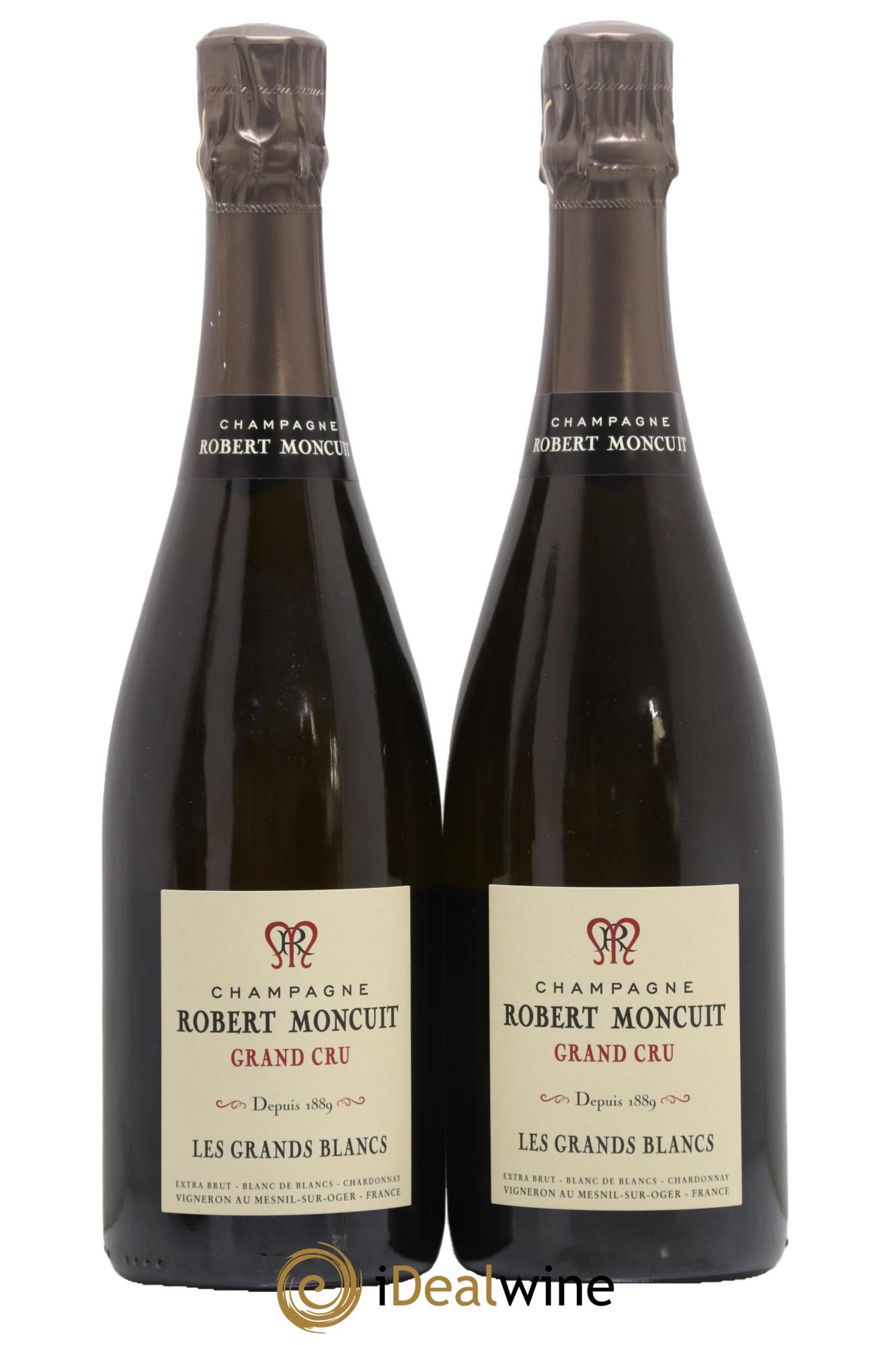 Les Grands Blancs Grand Cru Extra-Brut Robert Moncuit - Lot de 2 bouteilles - 0