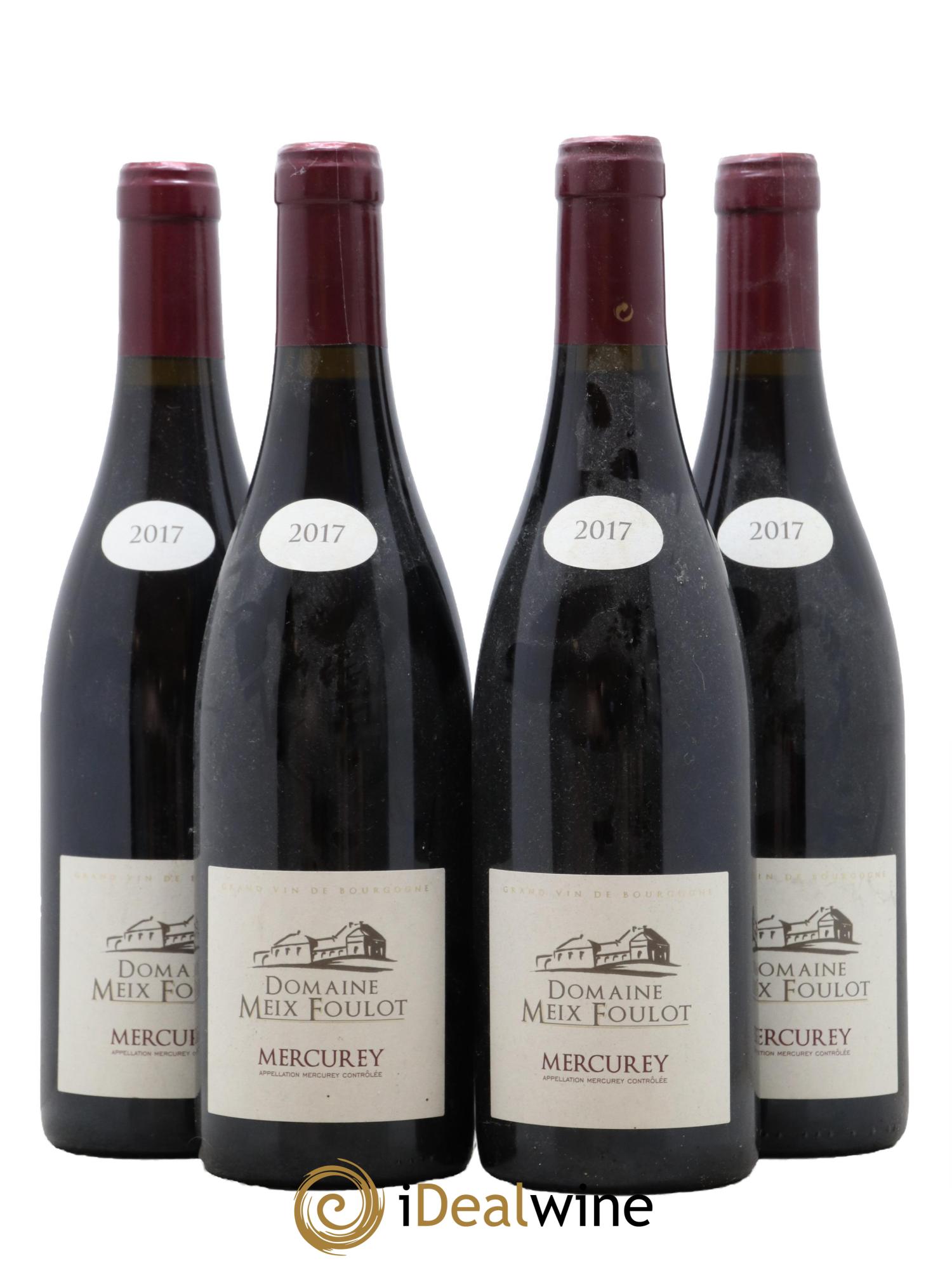 Mercurey Domaine Meix-Foulot 2017 - Lot de 4 bouteilles - 0