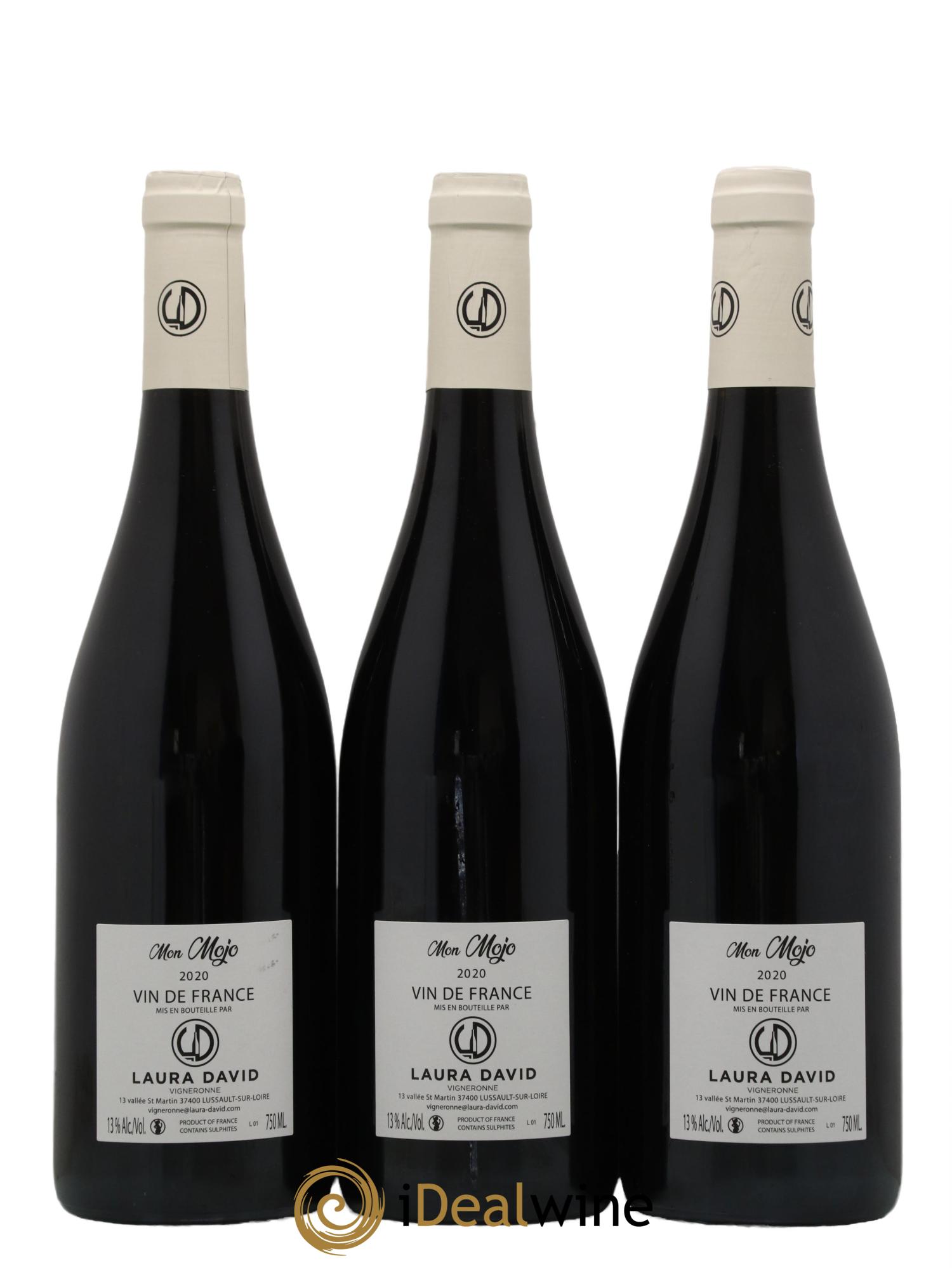 Vin de France Mon Mojo Laura David 2020 - Lot de 3 bouteilles - 1