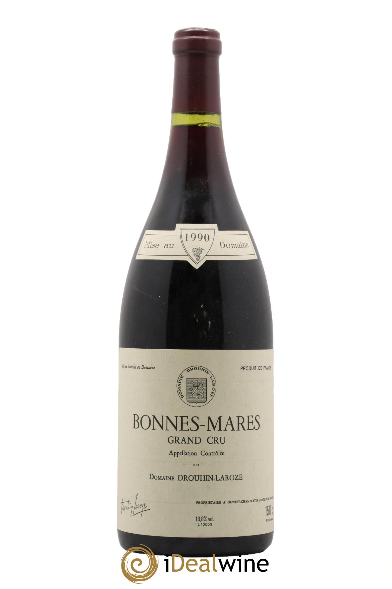 Bonnes-Mares Grand Cru Domaine Drouhin-Laroze 1990 - Lot de 1 magnum - 0