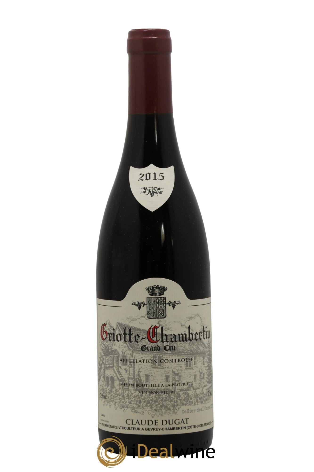 Griotte-Chambertin Grand Cru Claude Dugat 2015 - Lot of 1 bottle - 0