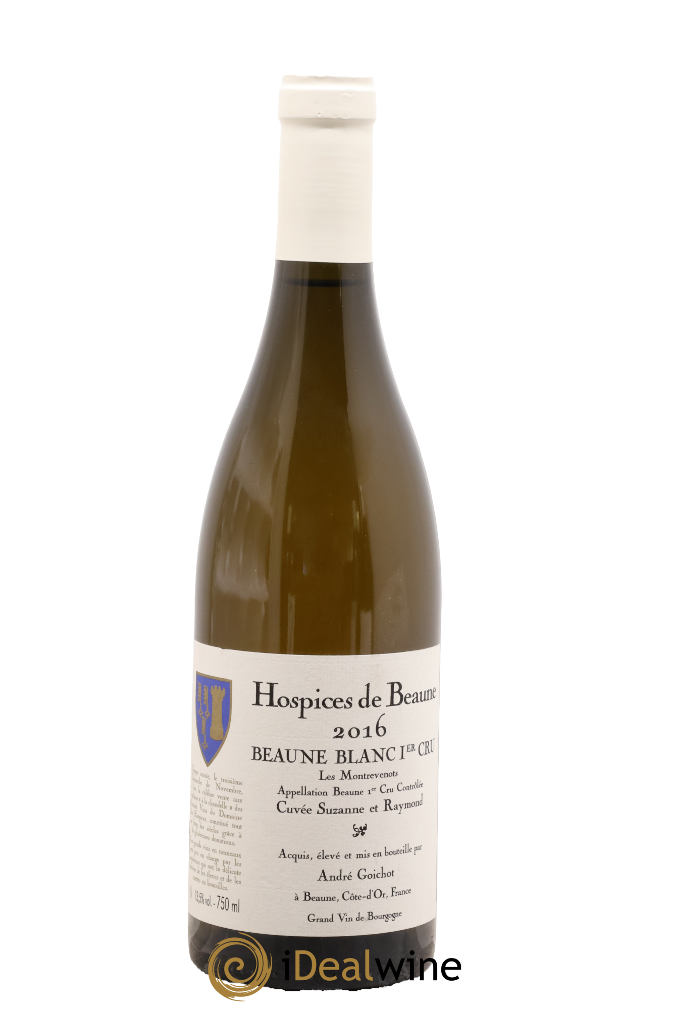 Beaune 1er Cru Les Montrevenots Hospices de Beaune CuvéeSuzanne et Raymond André Goichot 2016 - Lot de 1 bouteille - 0