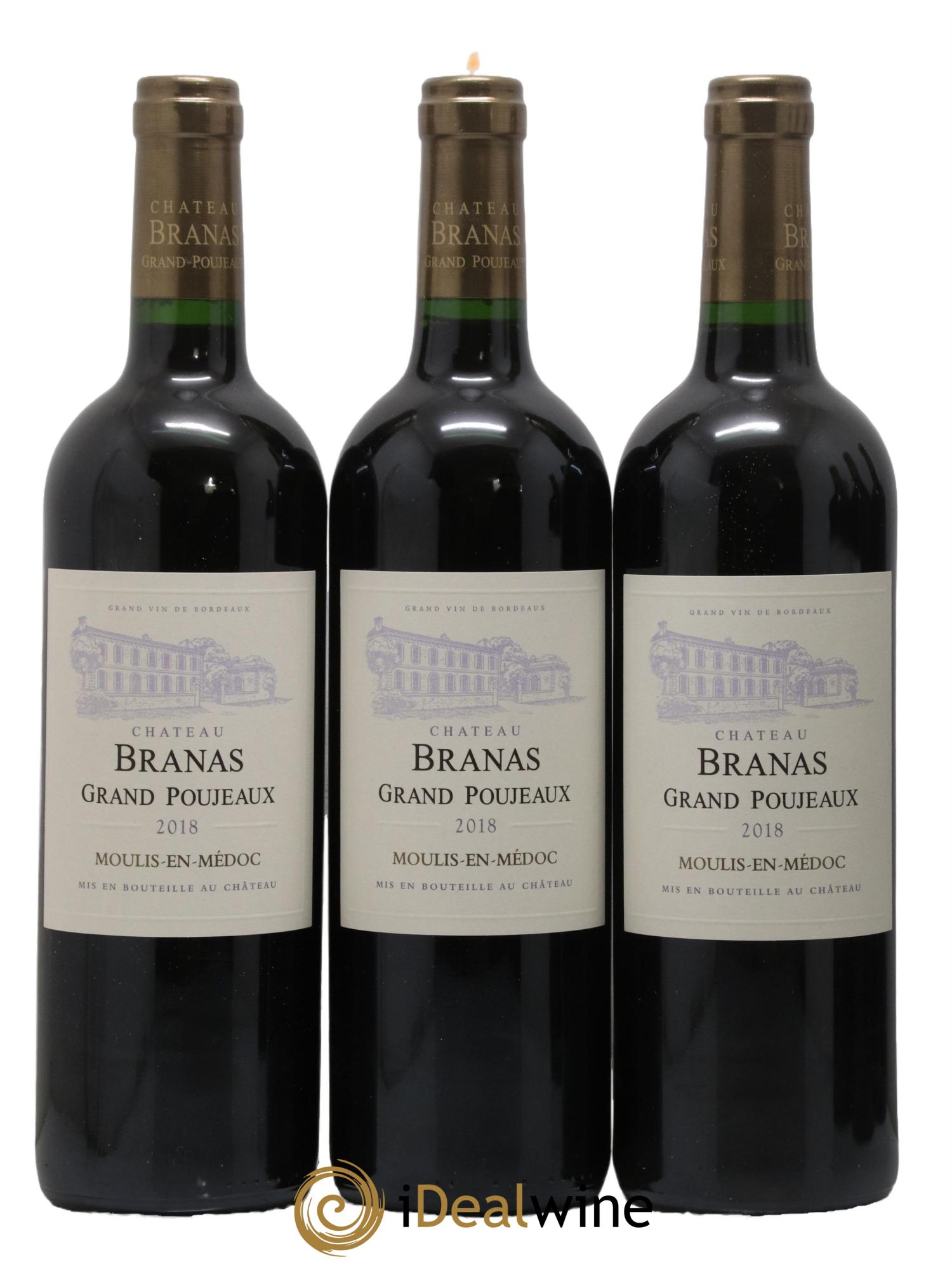Château Branas Grand Poujeaux Cru Bourgeois  2018 - Lot of 6 bottles - 2