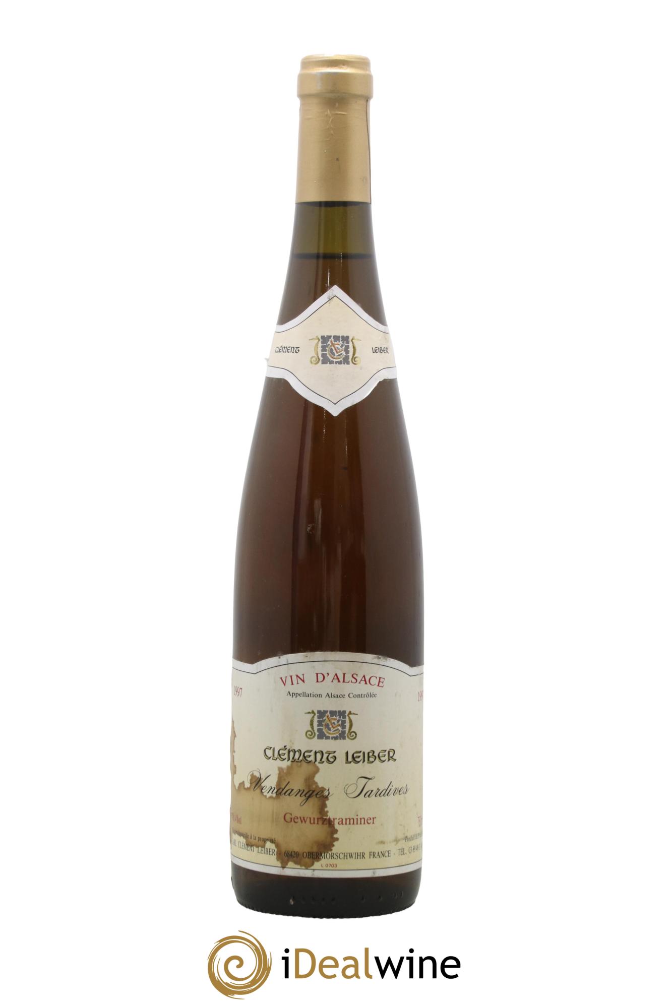 Alsace Vendanges Tardives Clement Leiber 1997 - Lotto di 1 bottiglia - 0