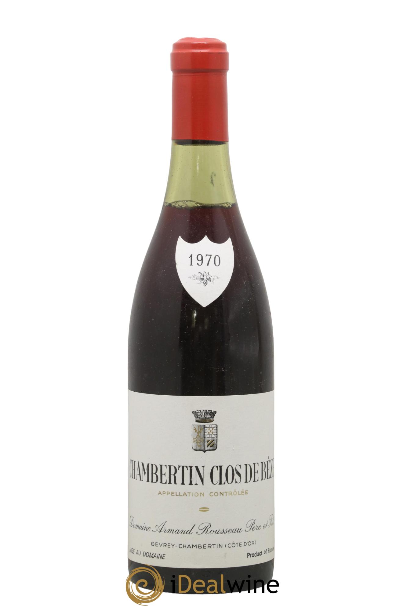 Chambertin Clos de Bèze Grand Cru Armand Rousseau (Domaine) 1970 - Lot de 1 bouteille - 0