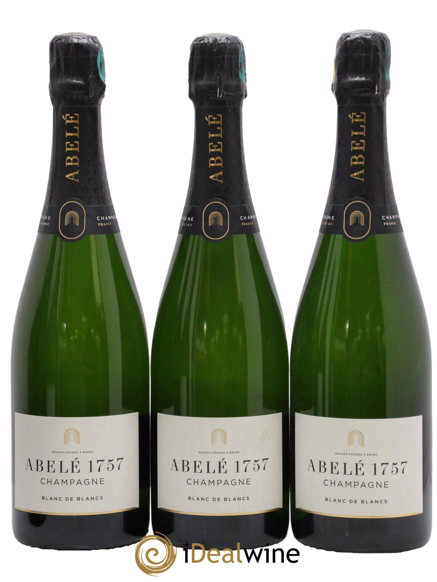Champagne Blanc de Blancs Abelé 1757 - Lot de 3 bouteilles - 0
