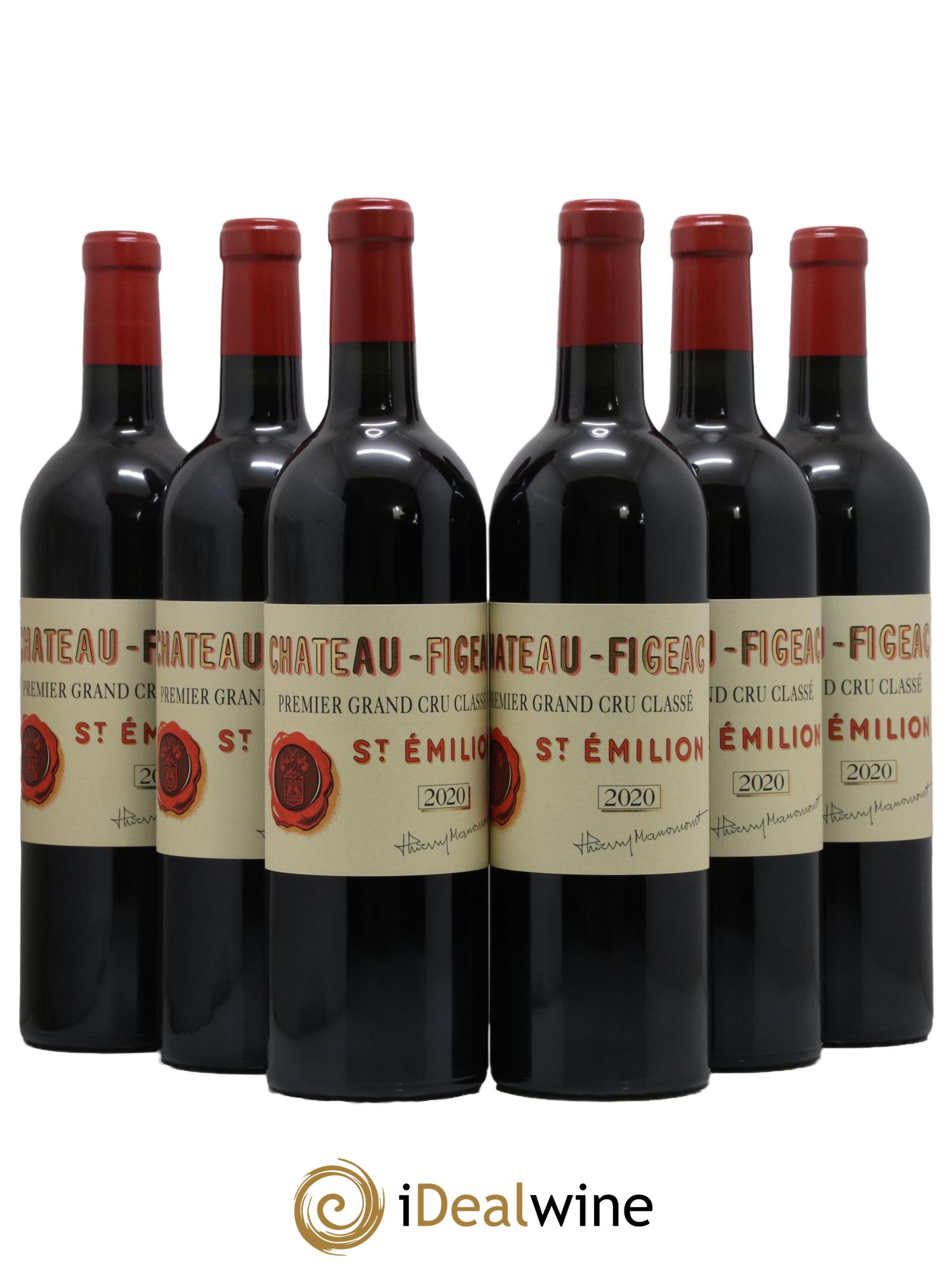 Château Figeac 1er Grand Cru Classé A 2020 - Lot de 6 bouteilles - 0