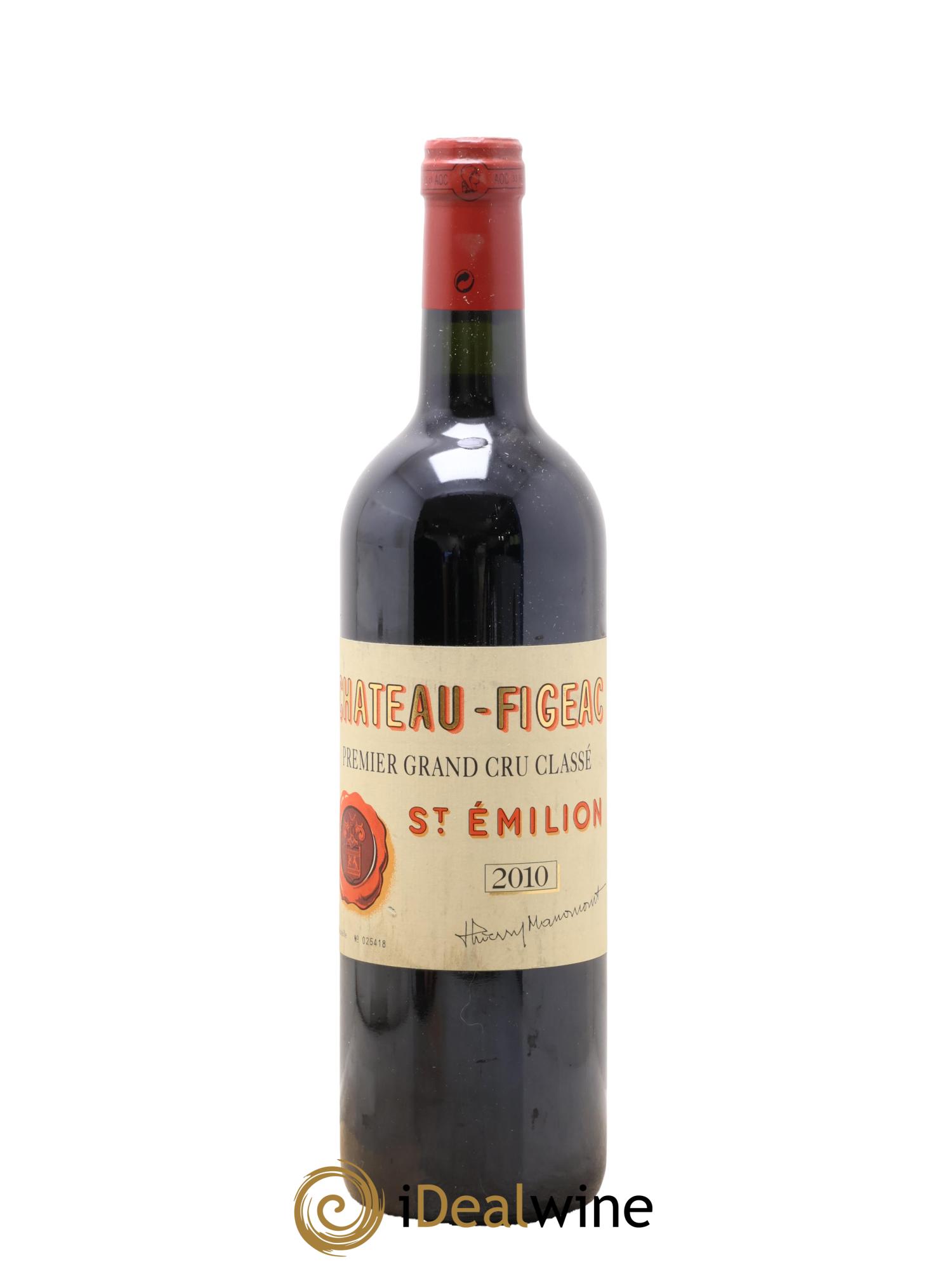 Château Figeac 1er Grand Cru Classé A 2010 - Lotto di 1 bottiglia - 1