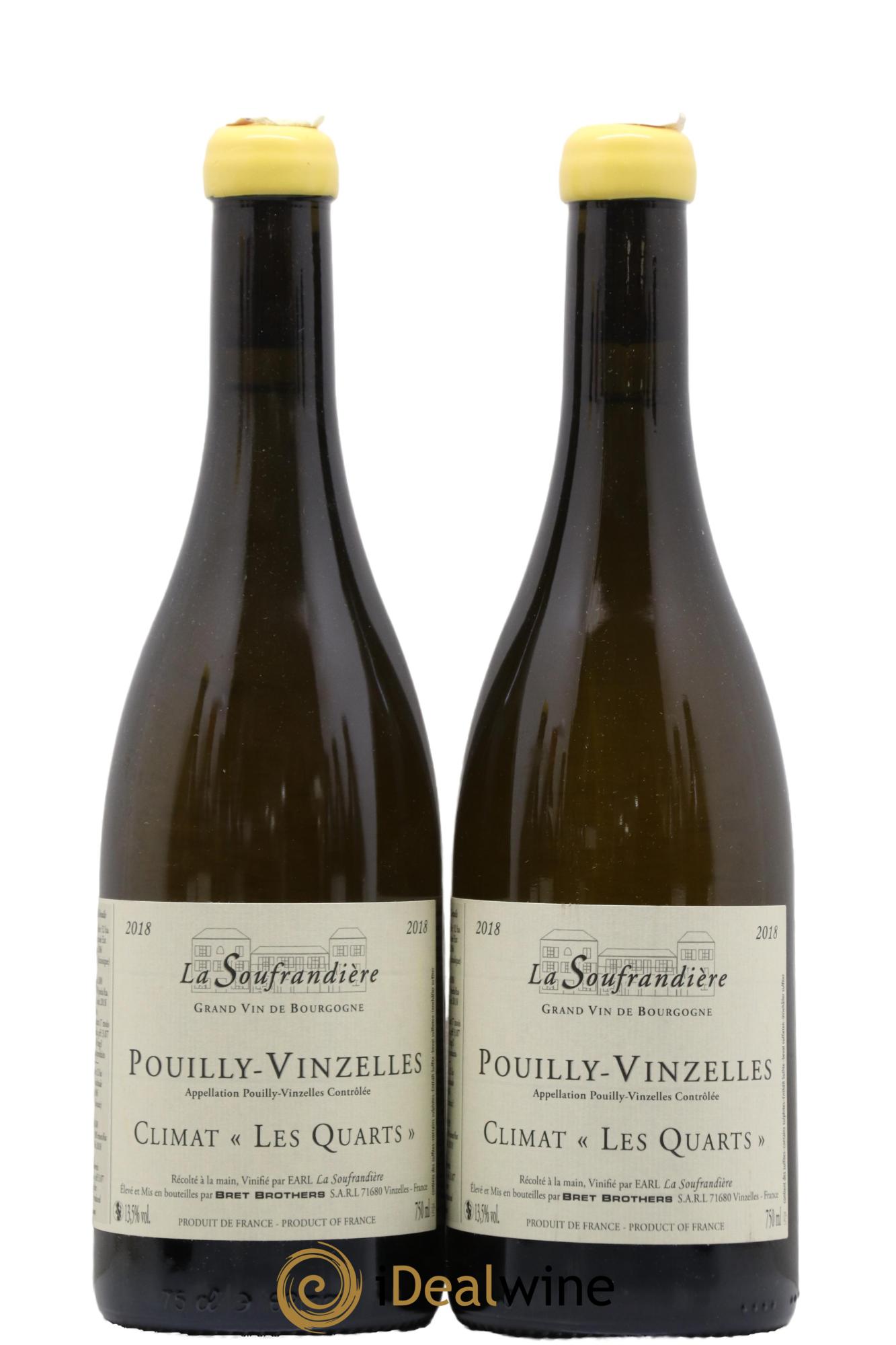 Pouilly-Vinzelles Les Quarts La Soufrandière - Bret Brothers 2018 - Lot de 2 bouteilles - 0