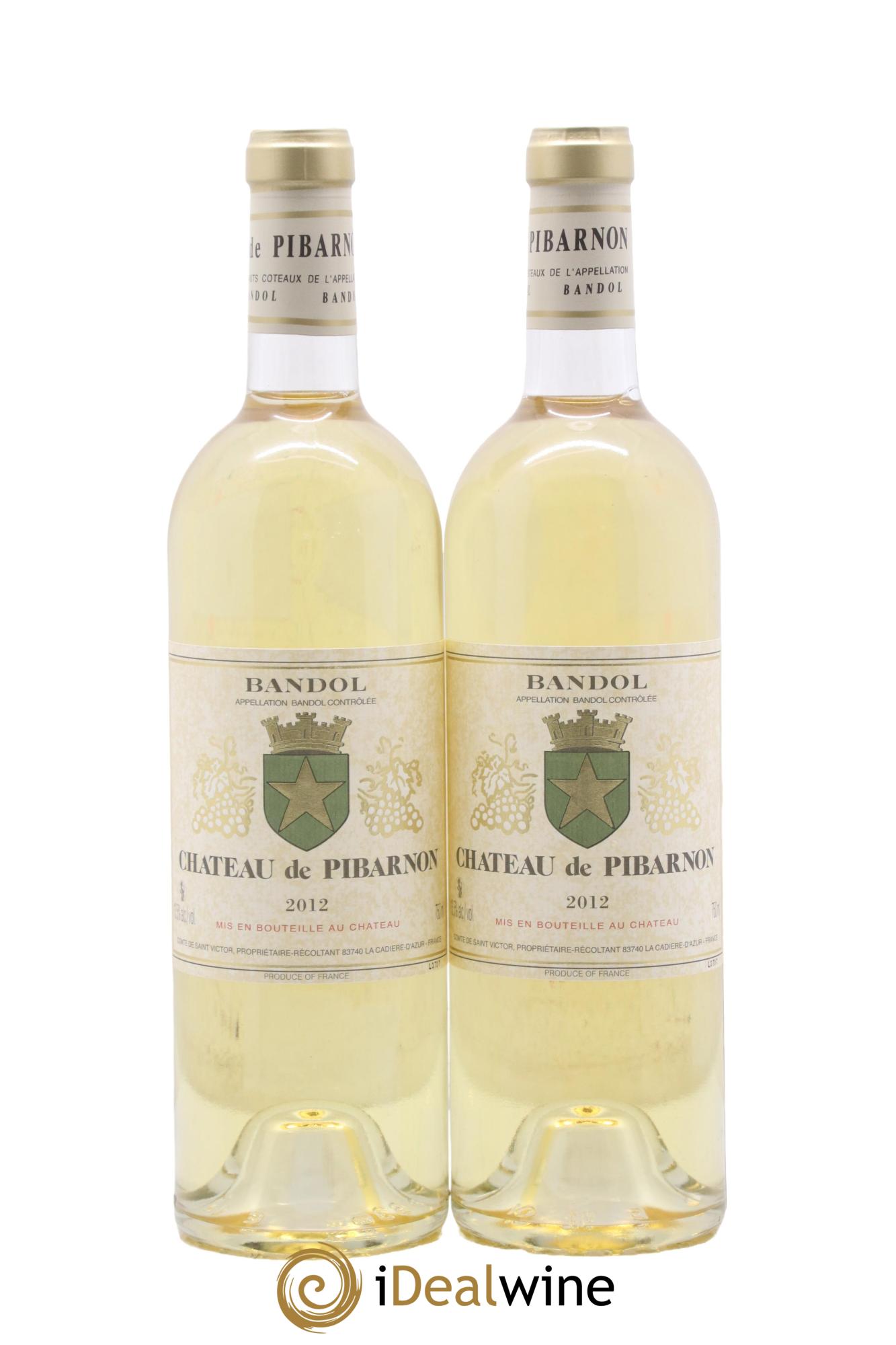 Bandol Château de Pibarnon Comte de Saint-Victor 2012 - Lot de 2 bouteilles - 0
