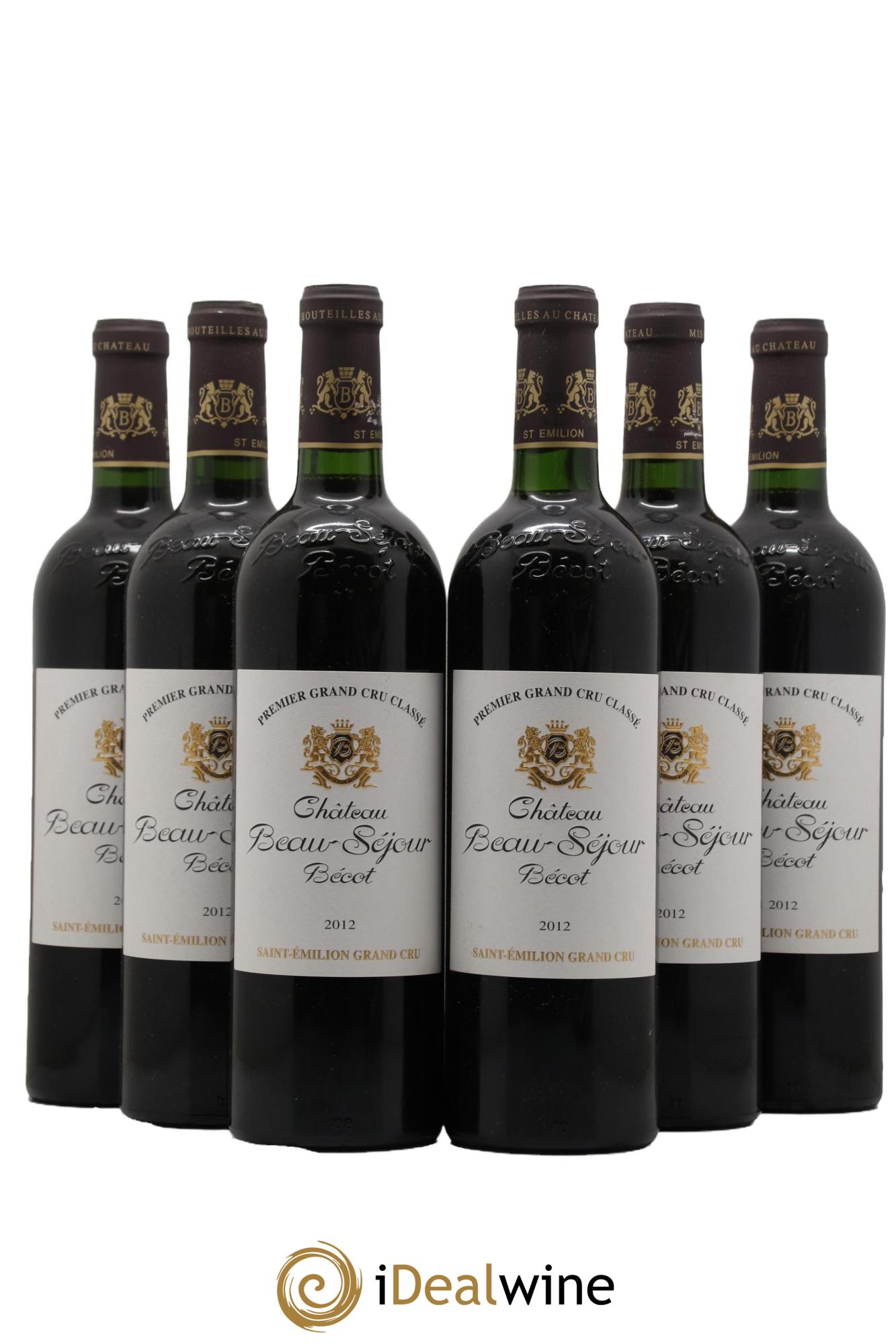 Château Beau-Séjour Bécot 1er Grand Cru Classé B 2012 - Lot de 6 bouteilles - 0