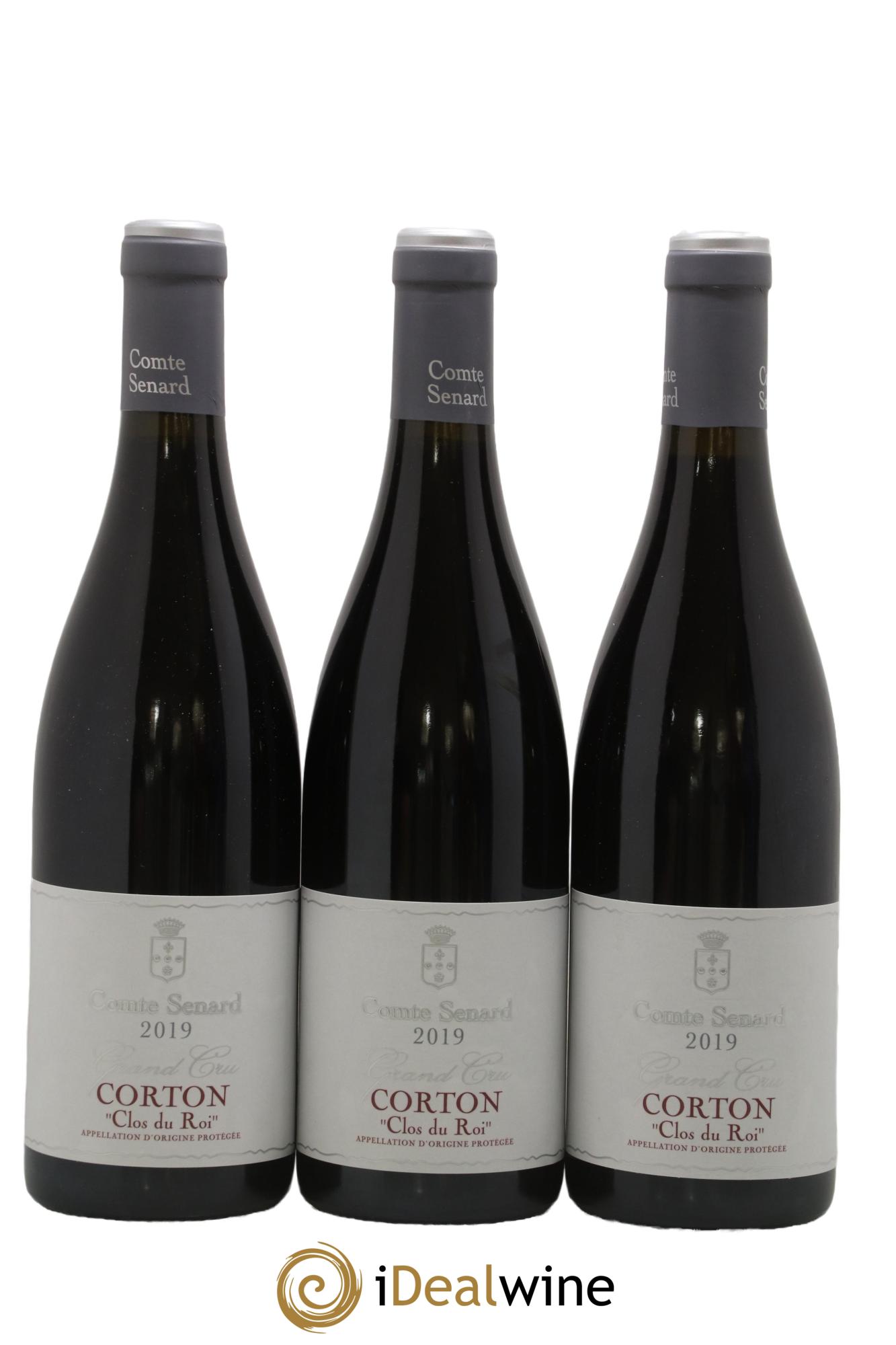 Corton Grand Cru Clos du Roi Comte Senard 2019 - Lot of 3 bottles - 0