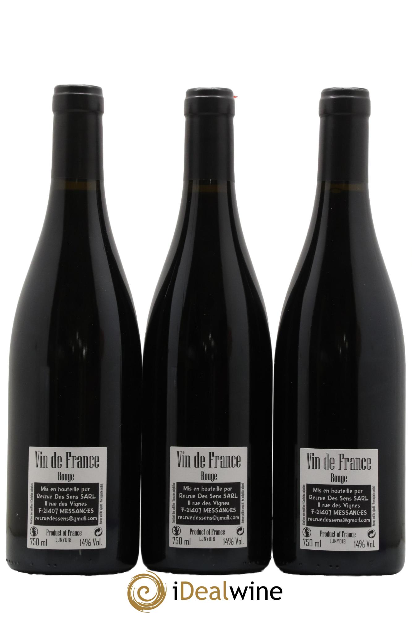 Vin de France Jeannot Yann Durieux - Recrue des Sens 2018 - Lot de 3 bouteilles - 1
